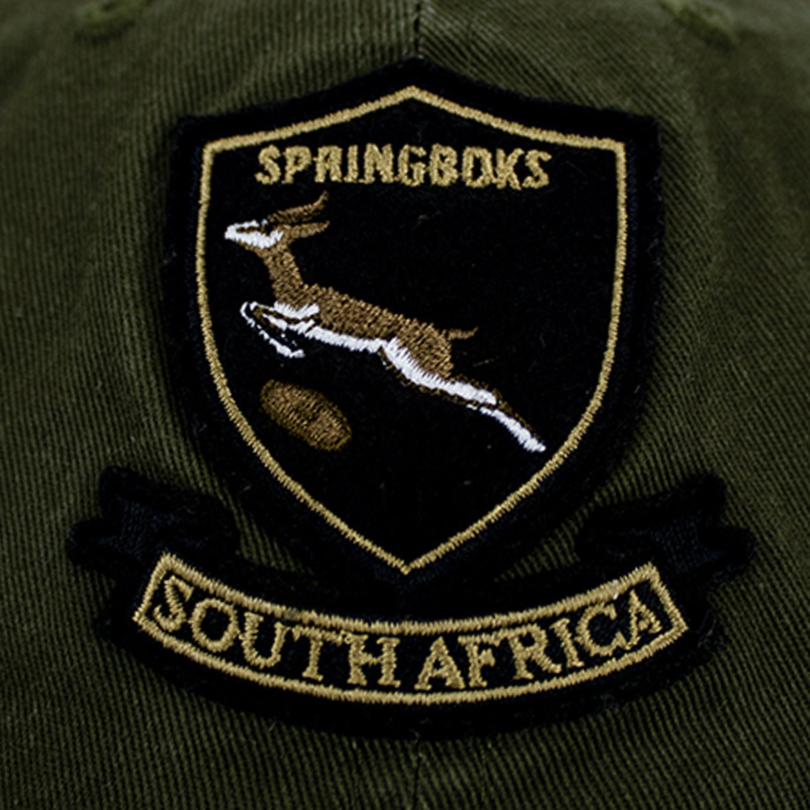 Springbok Shield Dad Cap - Green - Old School