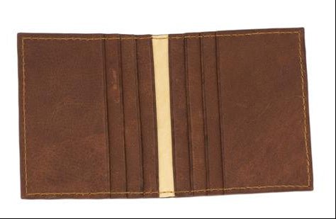 Springboks Accessories Leather Accessories Double Cardholder Emb Brown - Old School