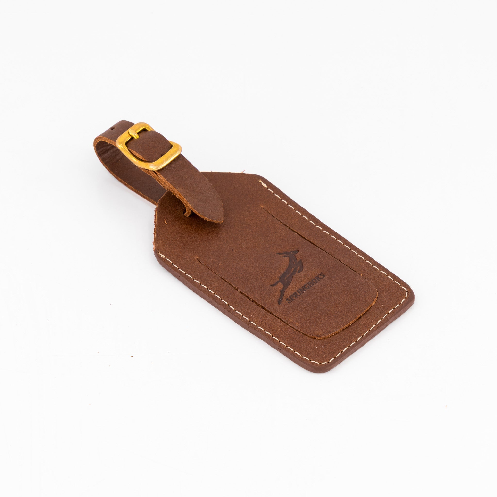 Springboks Accessories Leather Accessories Luggage Tag Emb Brown - Old School