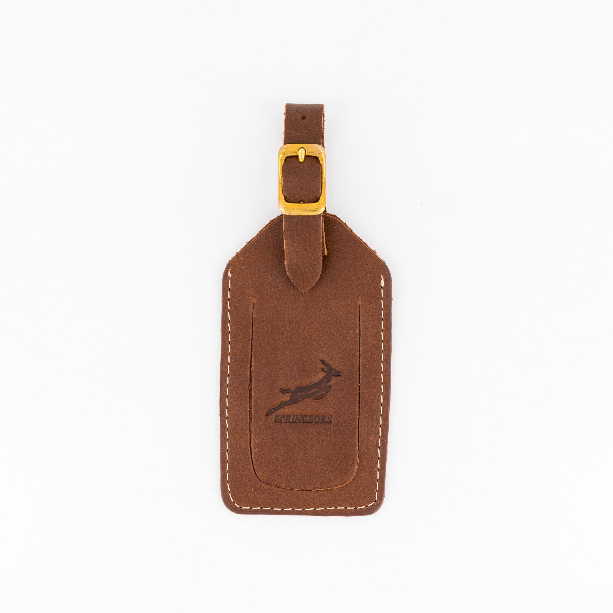 Springboks Accessories Leather Accessories Luggage Tag Emb Brown - Old School