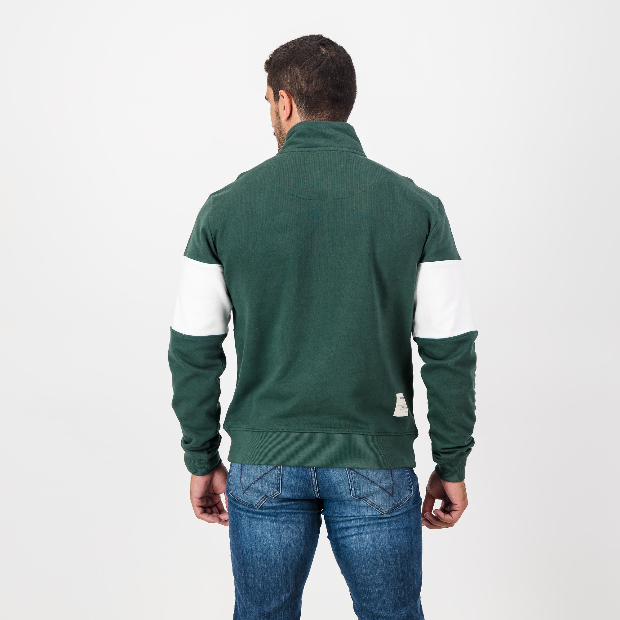 Springboks Classic Quarter Zip - OS Green - Old School