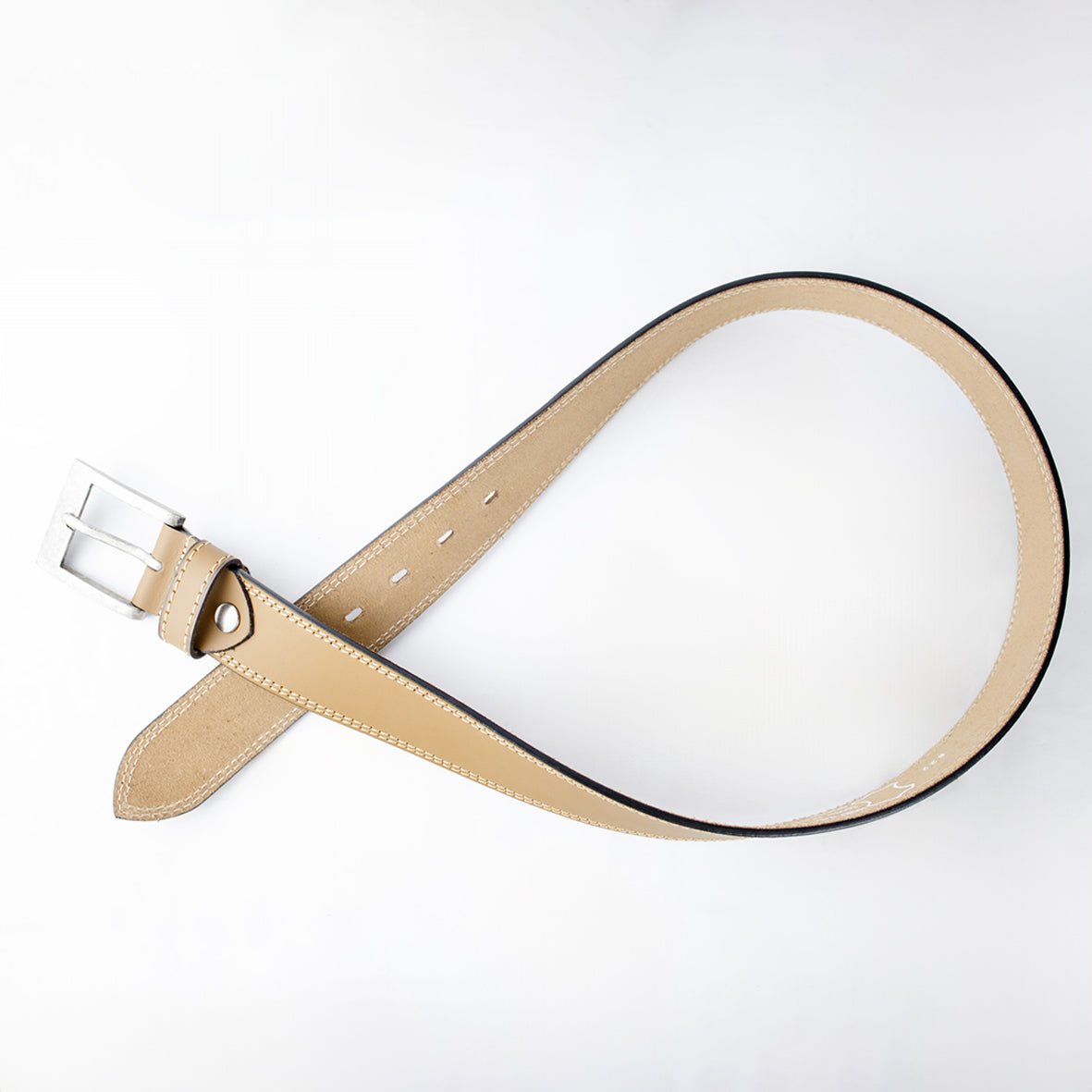 Springboks Double Stitch Belt - Tan - Old School