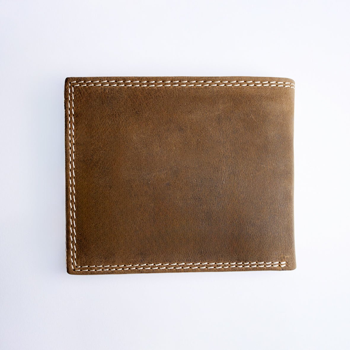 Springboks Double Stitch Fold Over Wallet - Tan - Old School