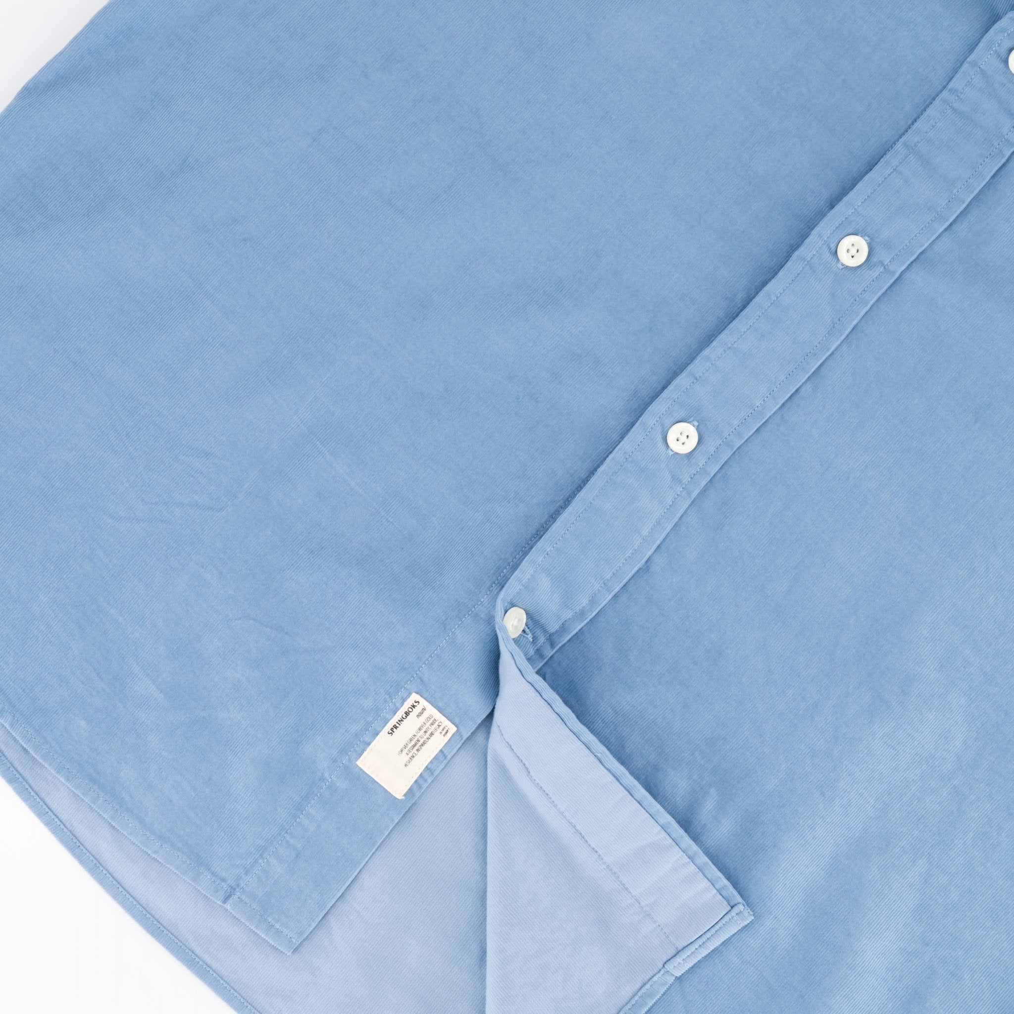 Springboks Fine Corduroy Shirt - Faded Denim - Old School