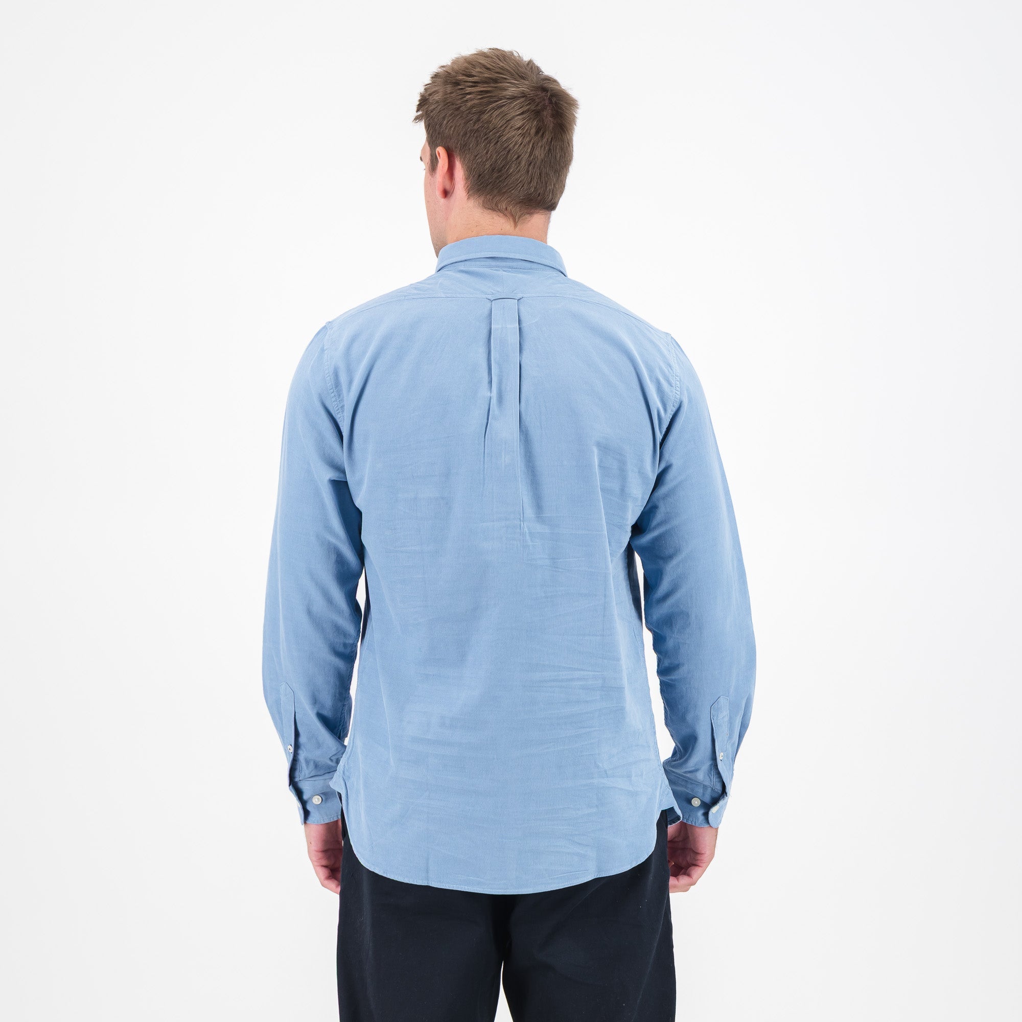 Springboks Fine Corduroy Shirt - Faded Denim - Old School