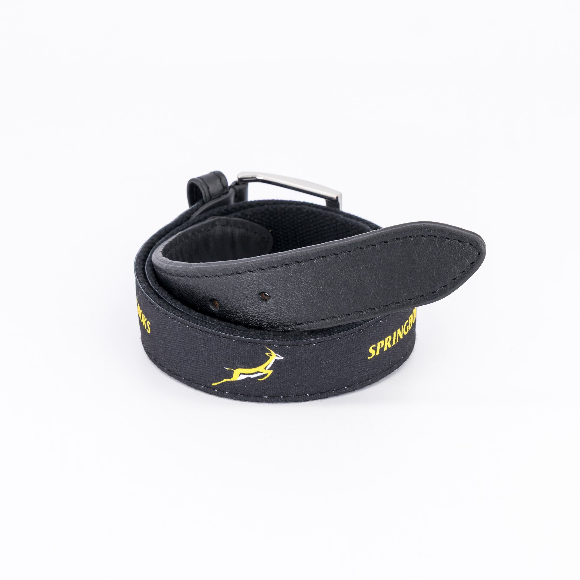 Springboks Golf Belt - Black - Old School