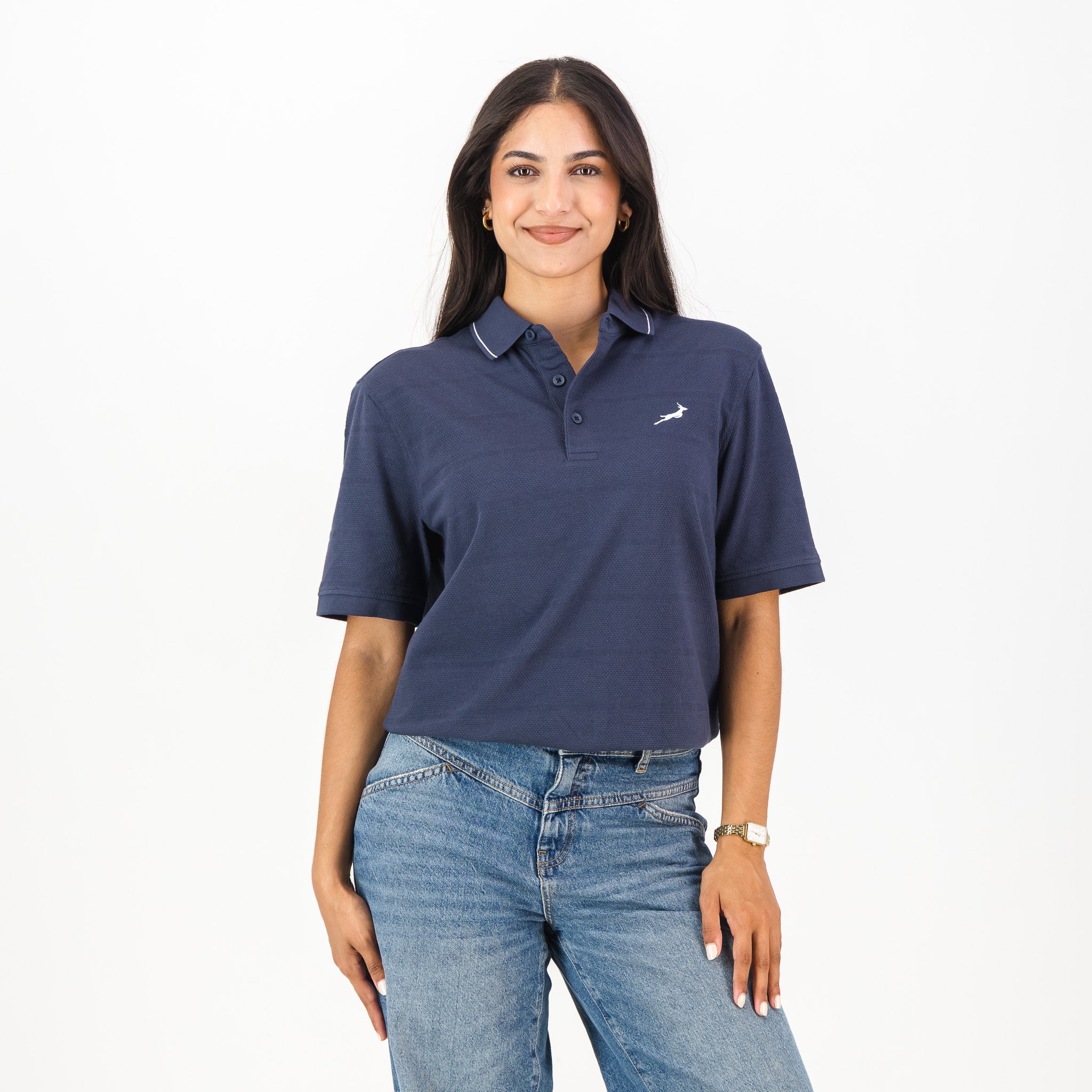 Springboks Golf SS Polo - Navy - Old School