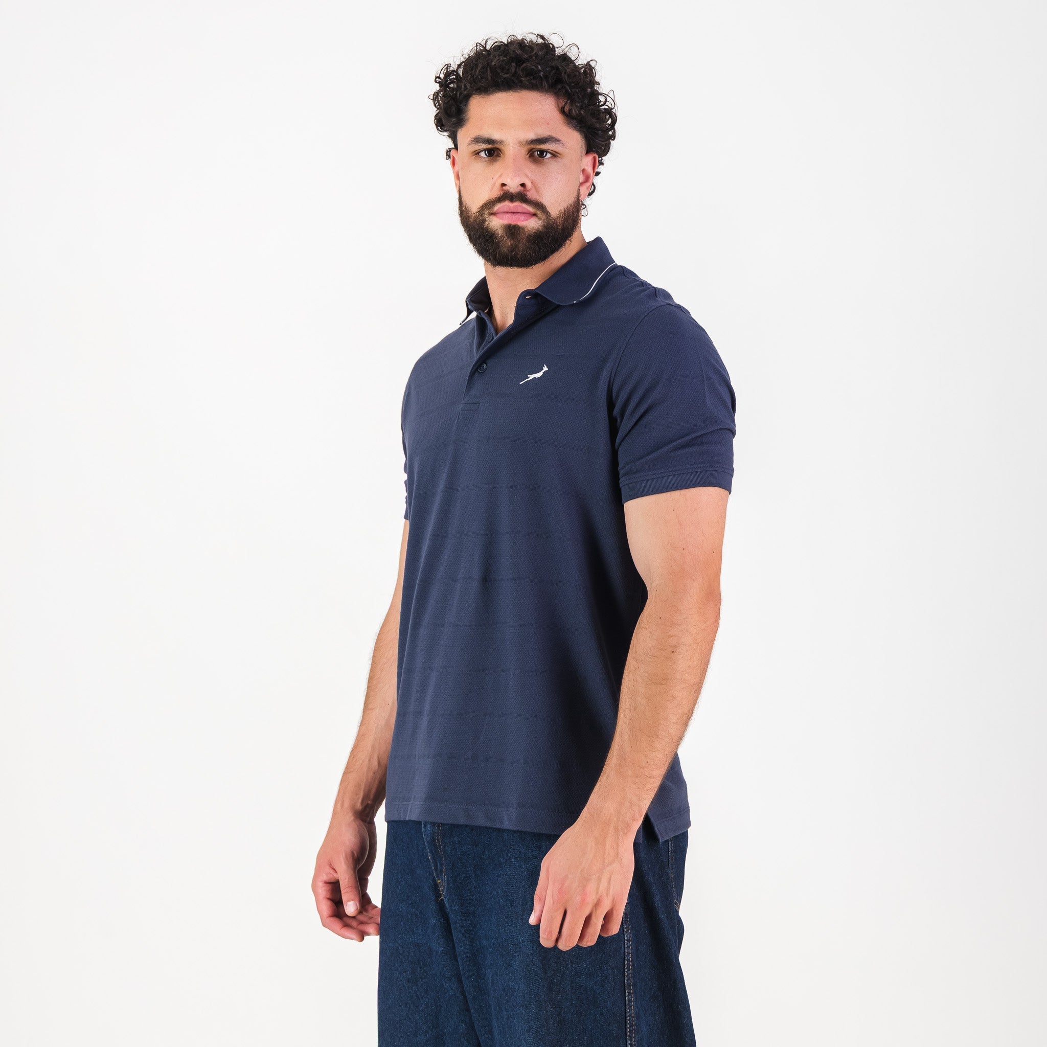 Springboks Golf SS Polo - Navy - Old School