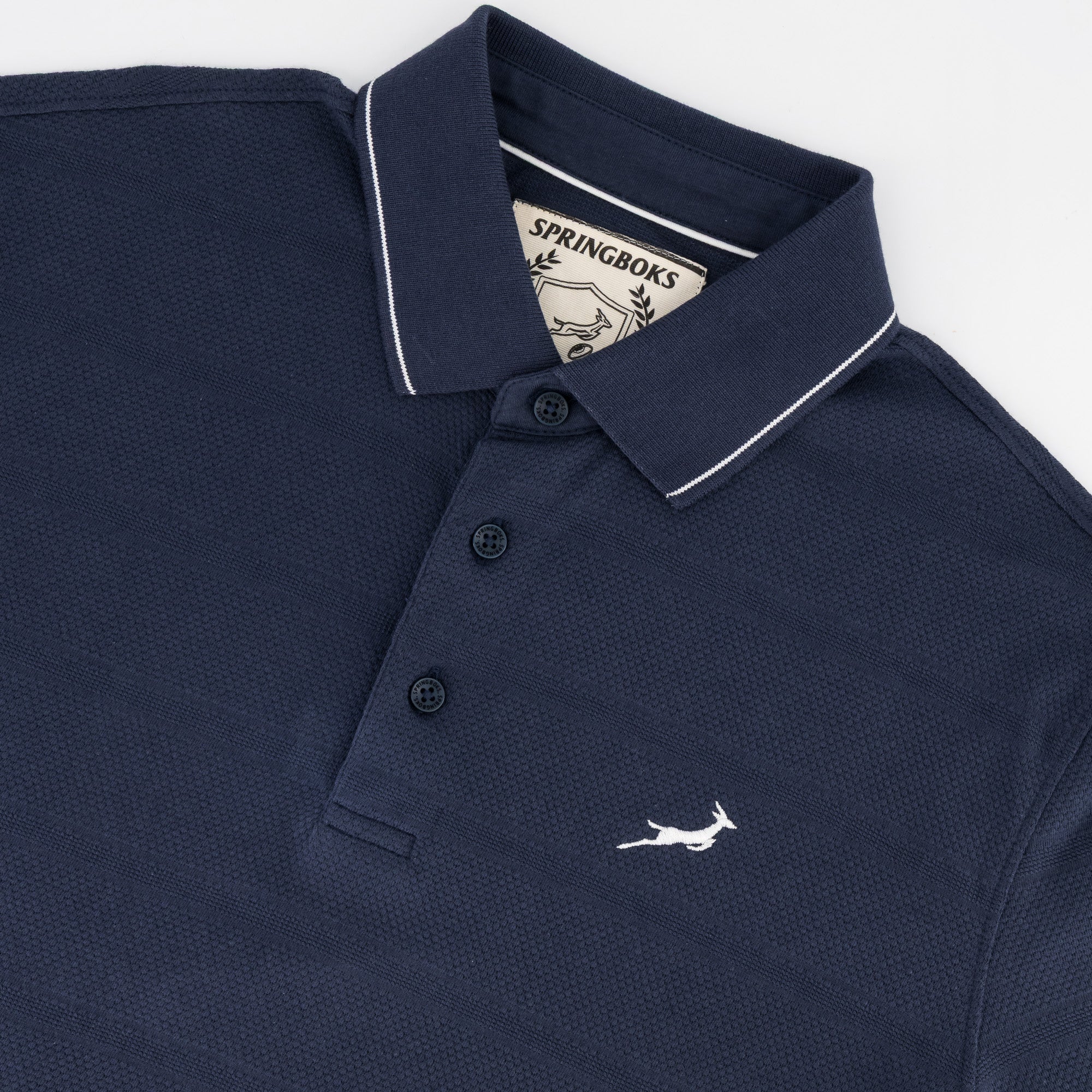 Springboks Golf SS Polo - Navy - Old School