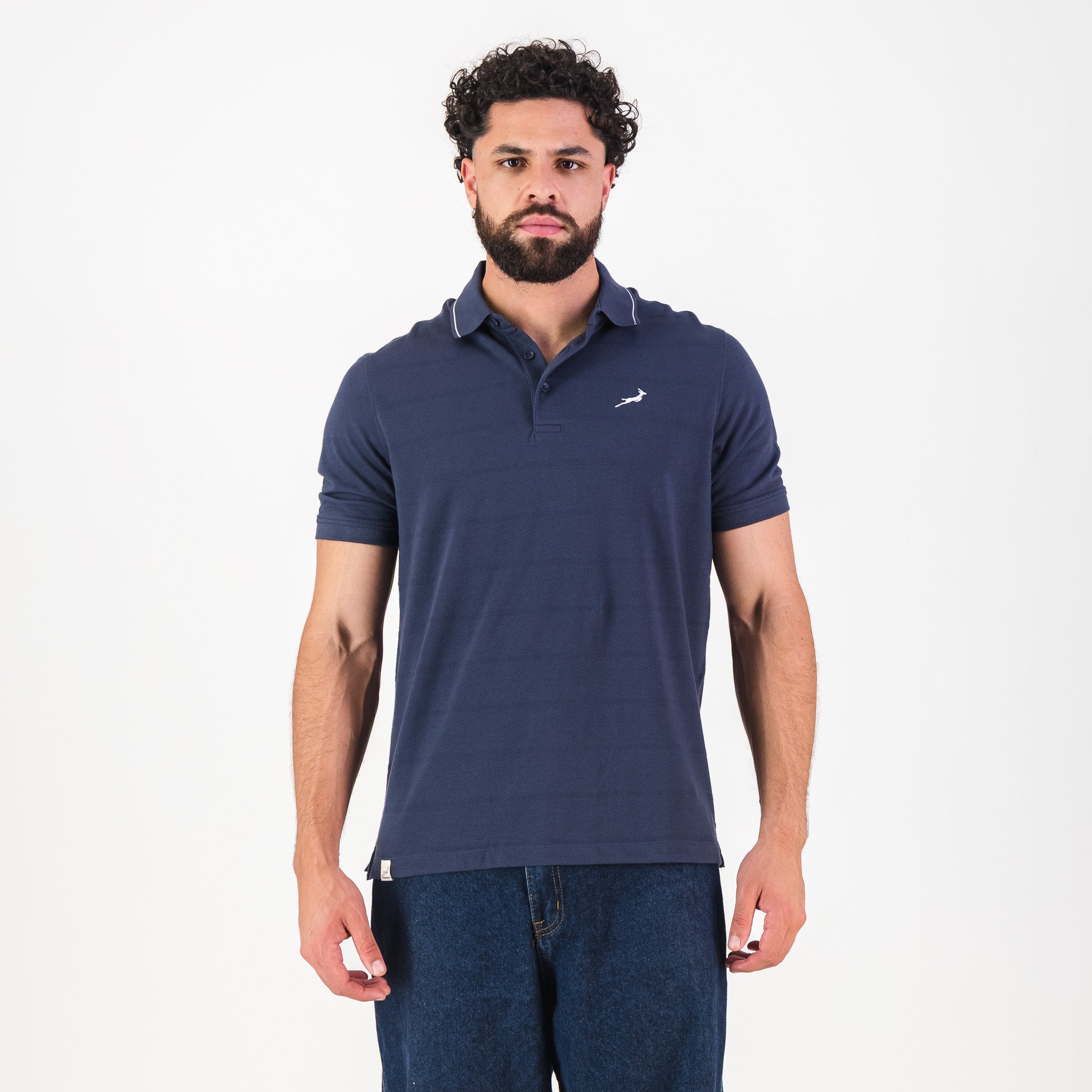 Springboks Golf SS Polo - Navy - Old School