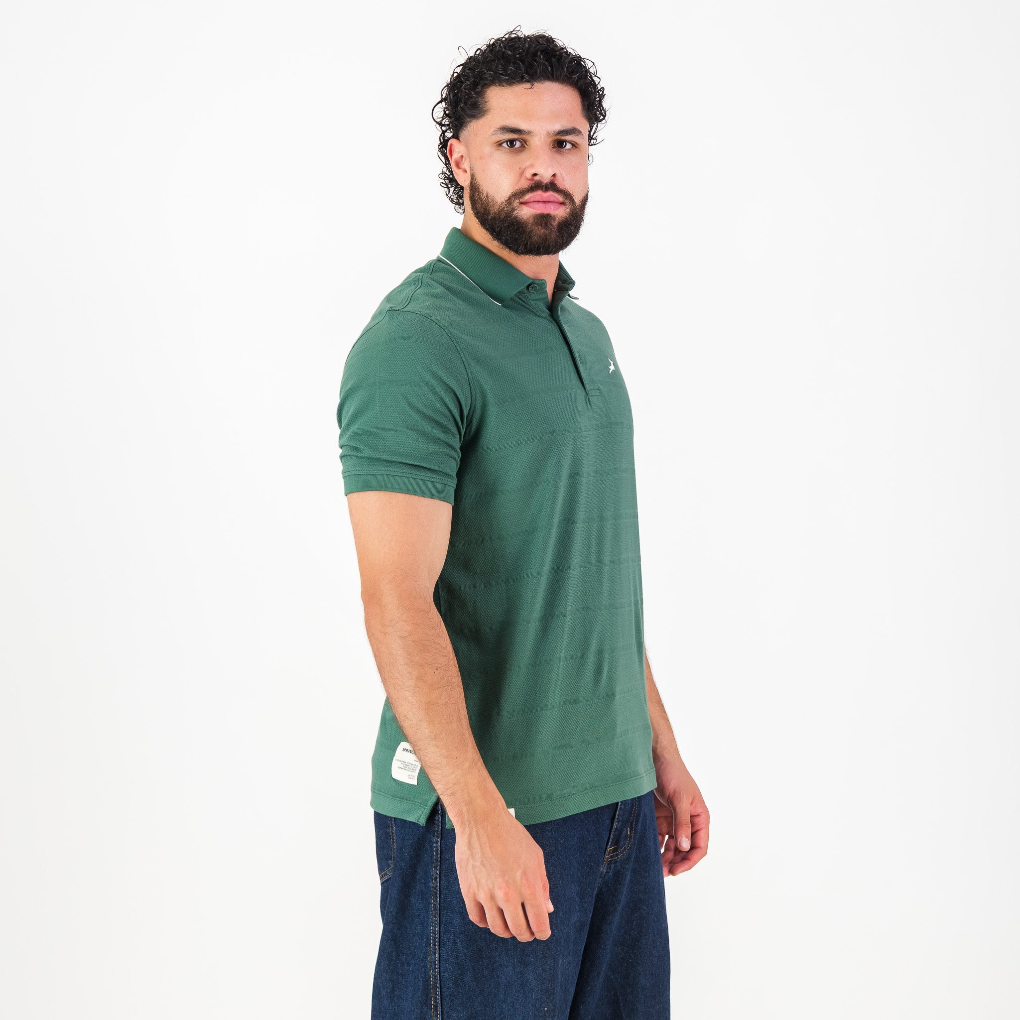 Springboks Golf SS Polo - OS Green - Old School