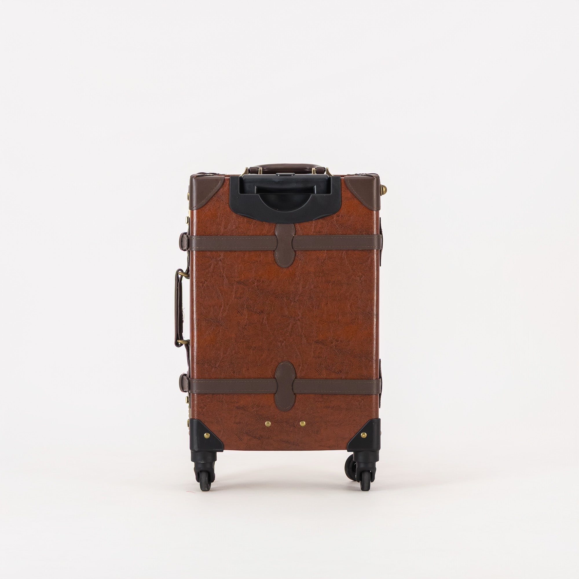Springboks Heritage Leather Cabin Trolley – Chocolate - Old School