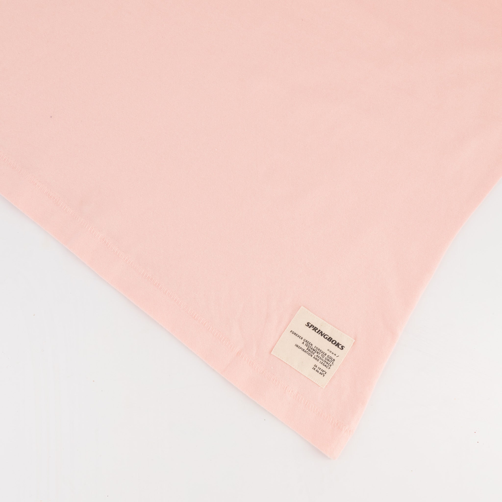 Springboks HS Sml Logo L Crew Tee - Rose Quartz - Old School