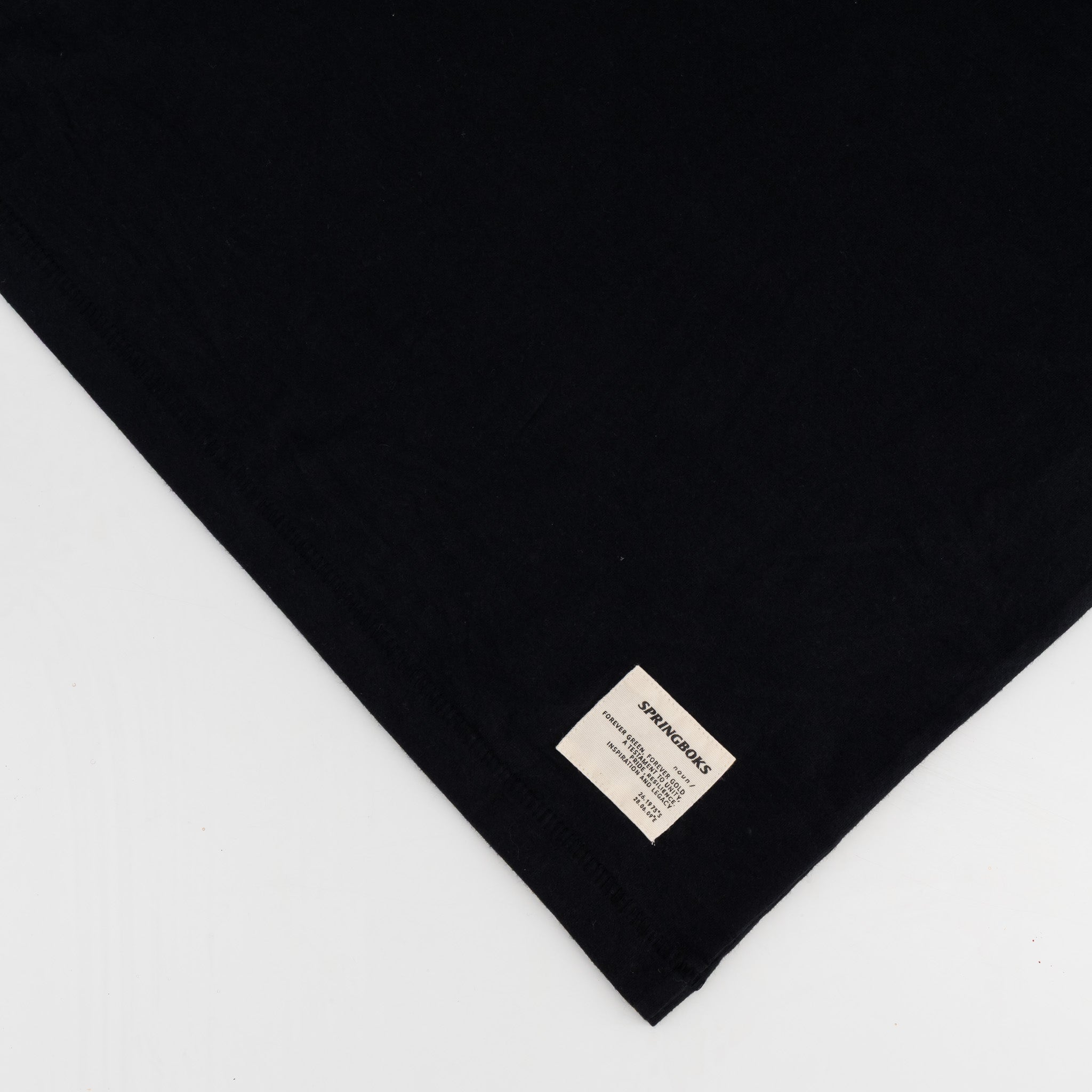 Springboks LC EMB Regular Crew Tee - Black - Old School