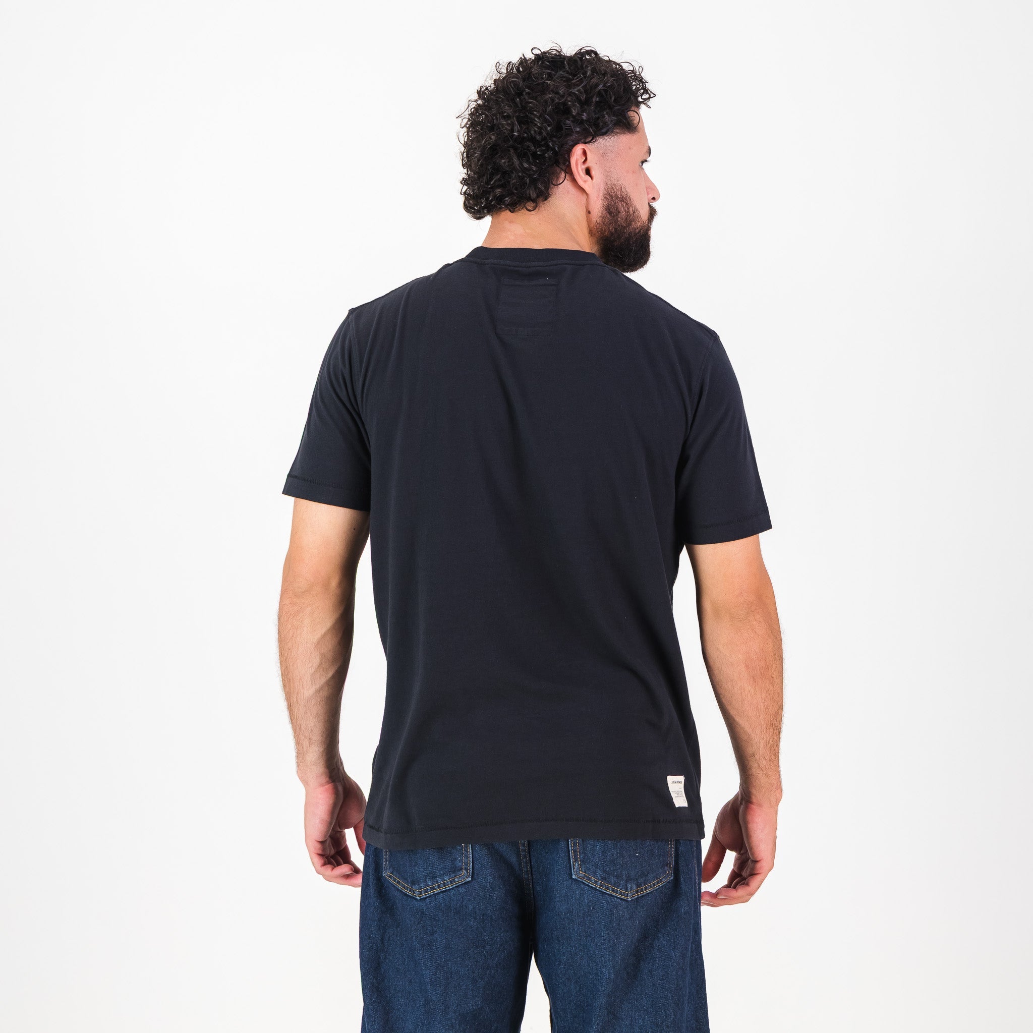 Springboks LC EMB Regular Crew Tee - Black - Old School