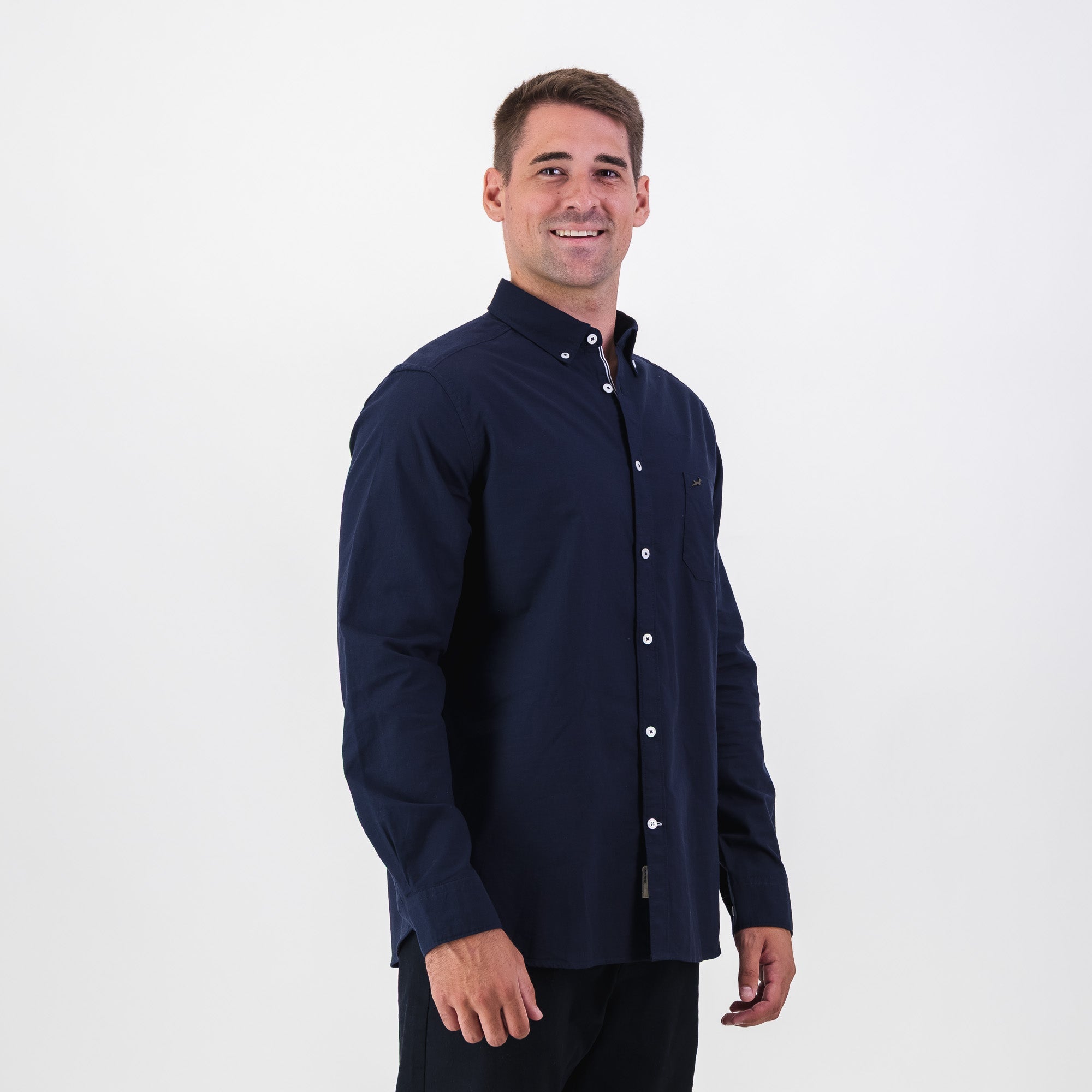Springboks Premium Oxford Shirt - Navy - Old School