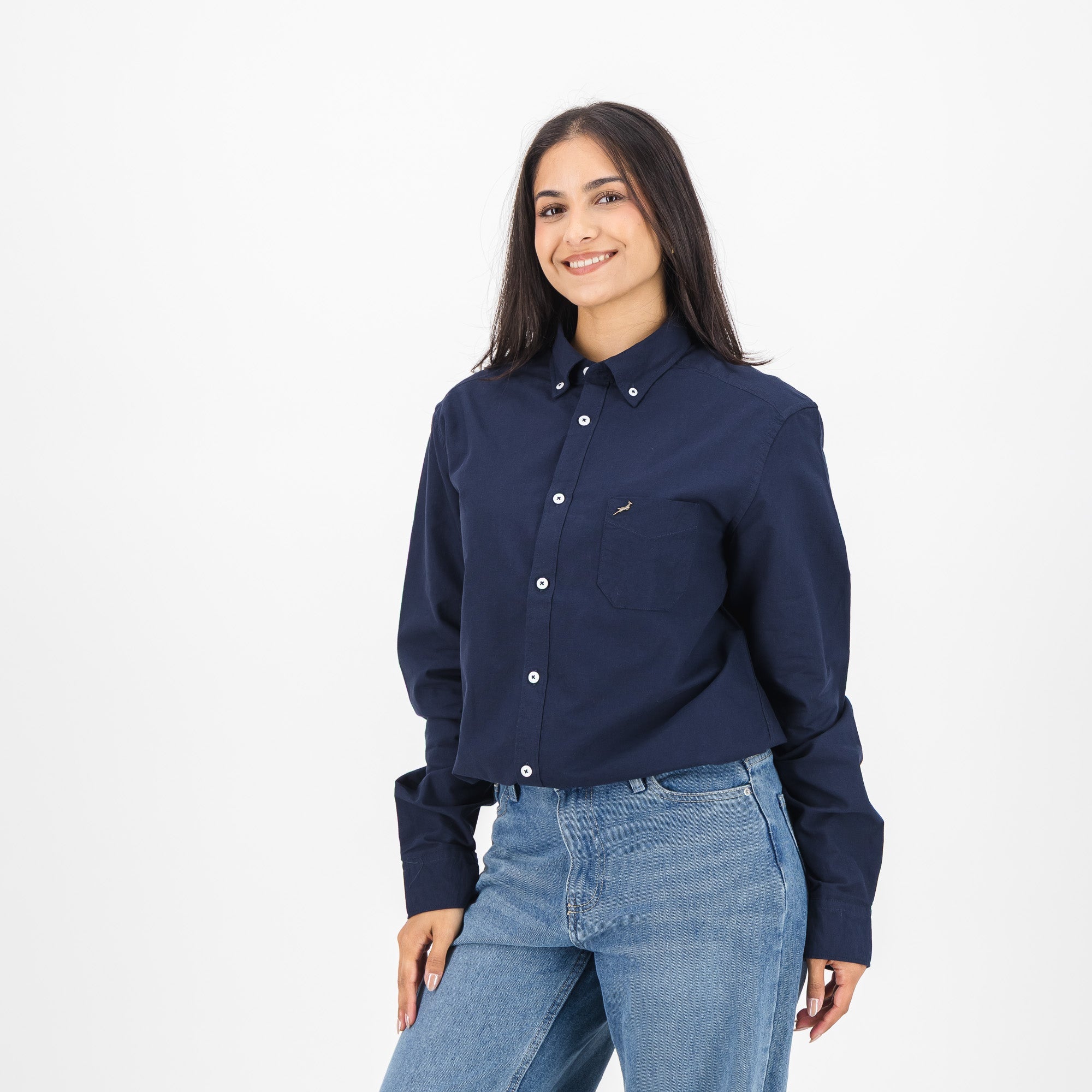 Springboks Premium Oxford Shirt - Navy - Old School