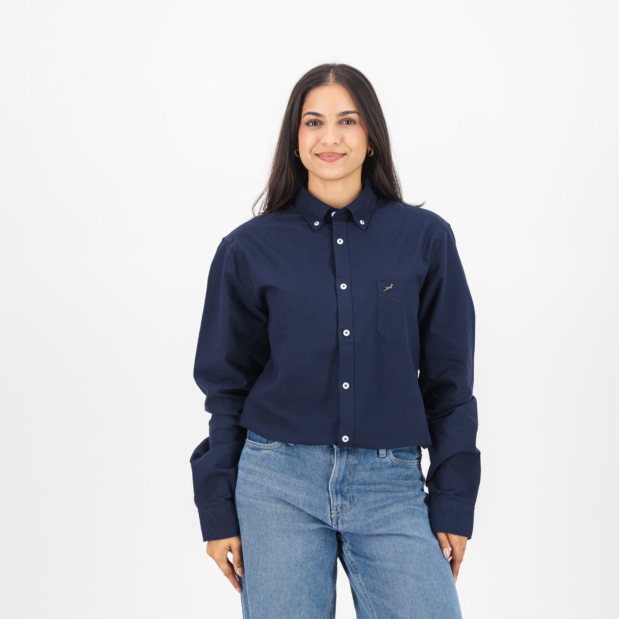 Springboks Premium Oxford Shirt - Navy - Old School