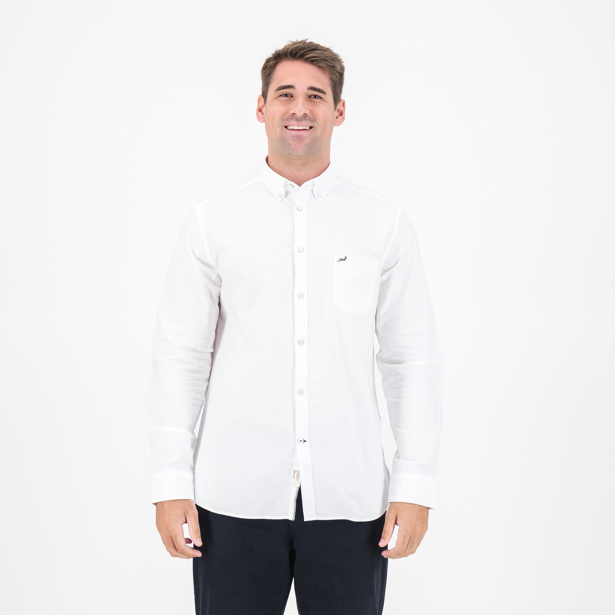 Springboks Premium Oxford Shirt - White - Old School