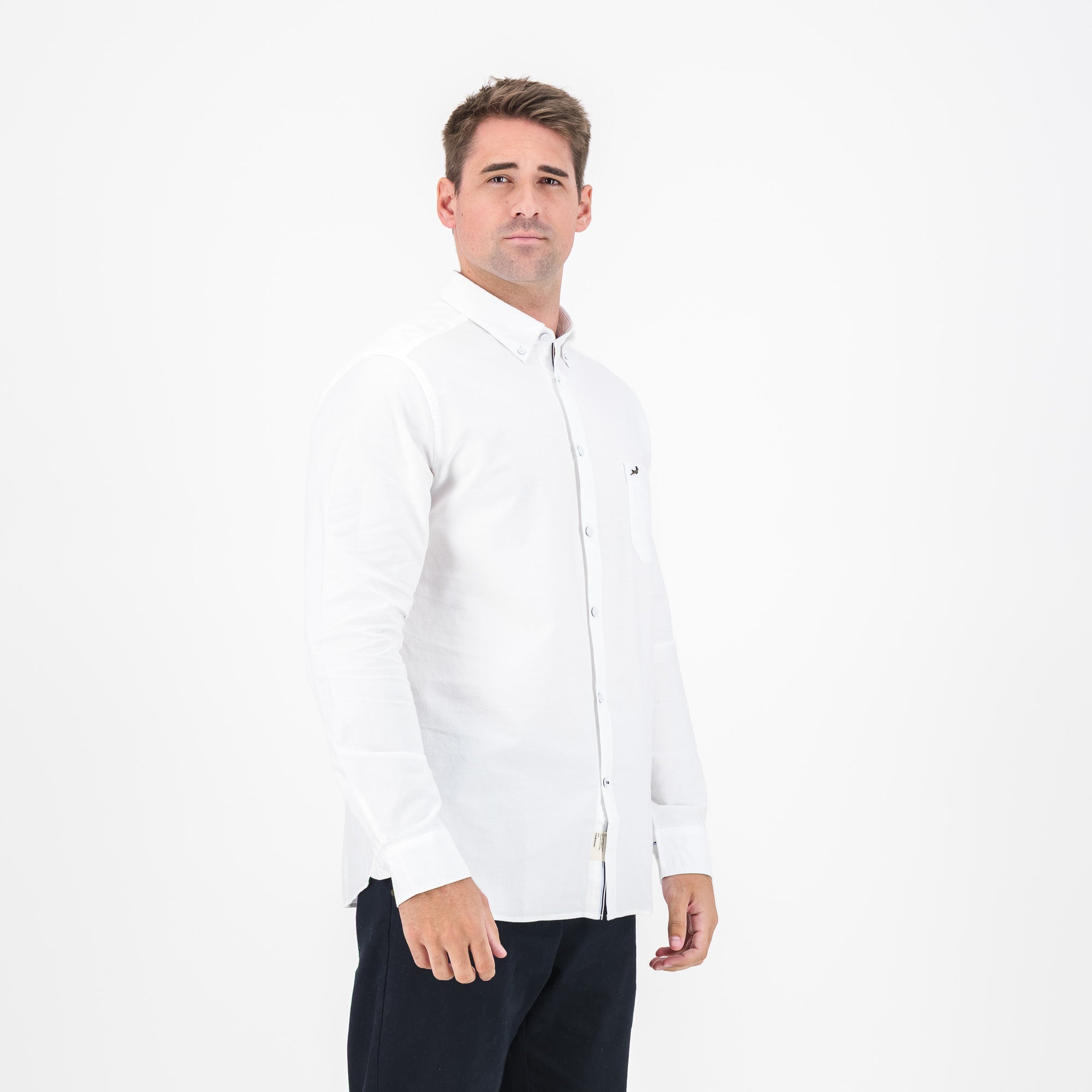 Springboks Premium Oxford Shirt - White - Old School