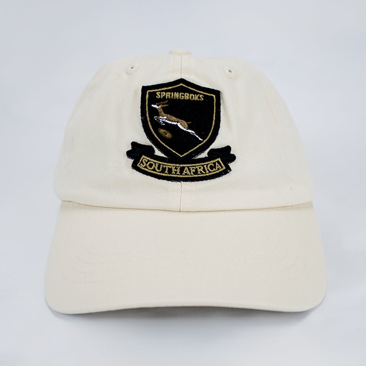 Springboks Shield Dad Cap - White - Old School