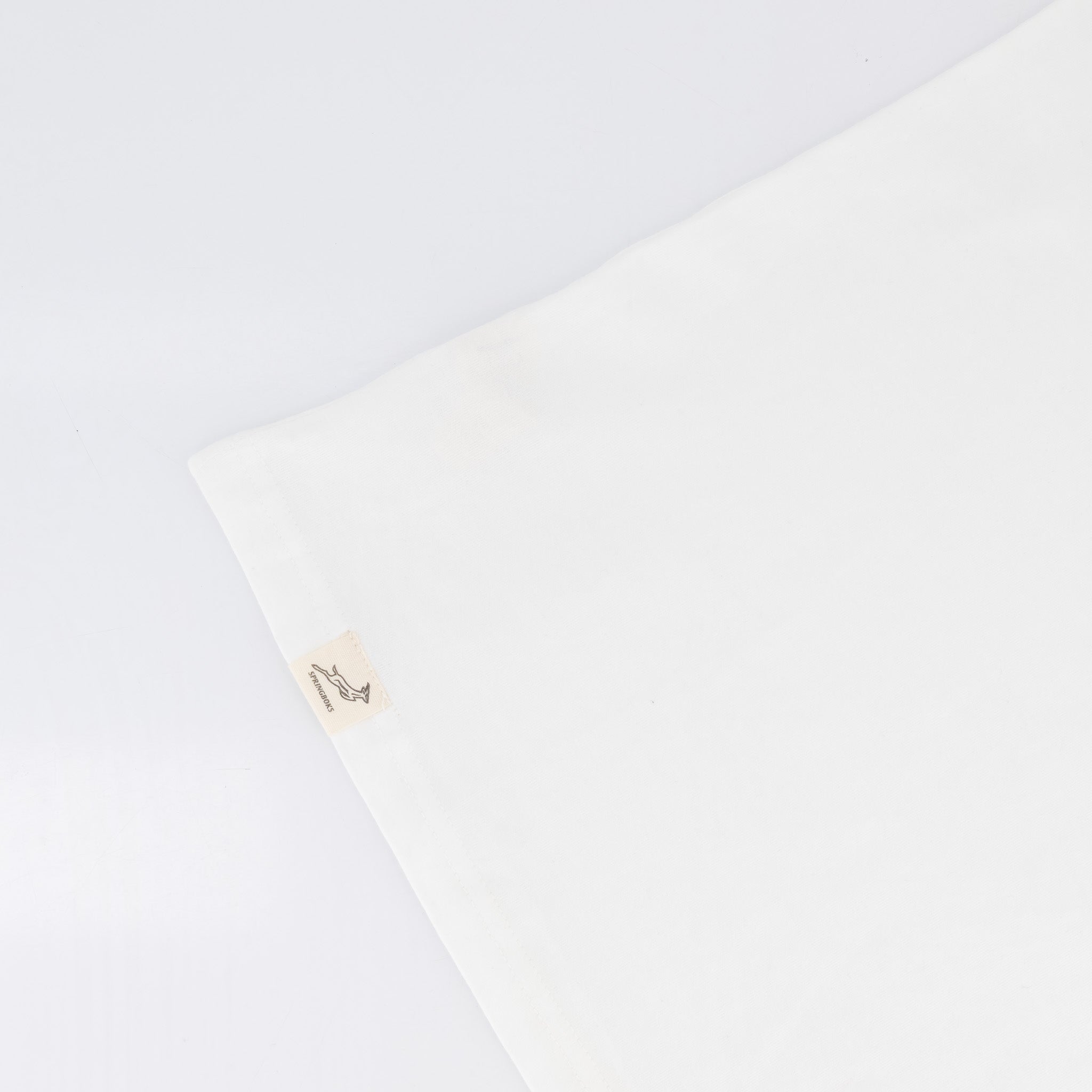 Springboks SML EMB LS Crew Tee N - White - Old School