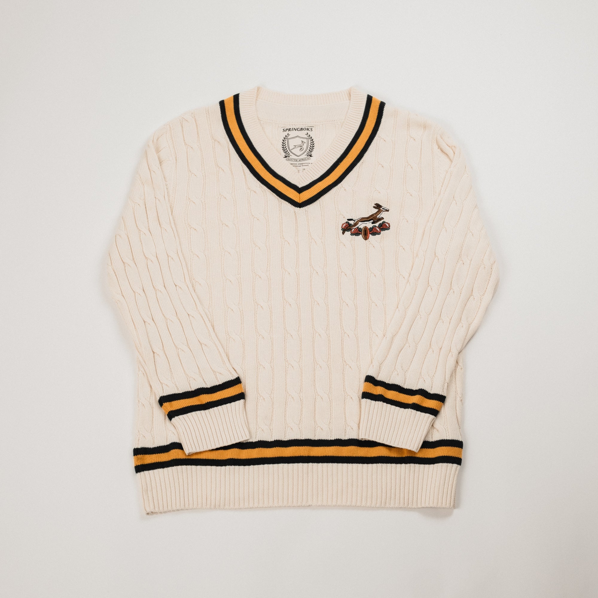 【YOURNUS】Street Rugby V-Neck Knit Rugby Stripe V-Neck Sweater