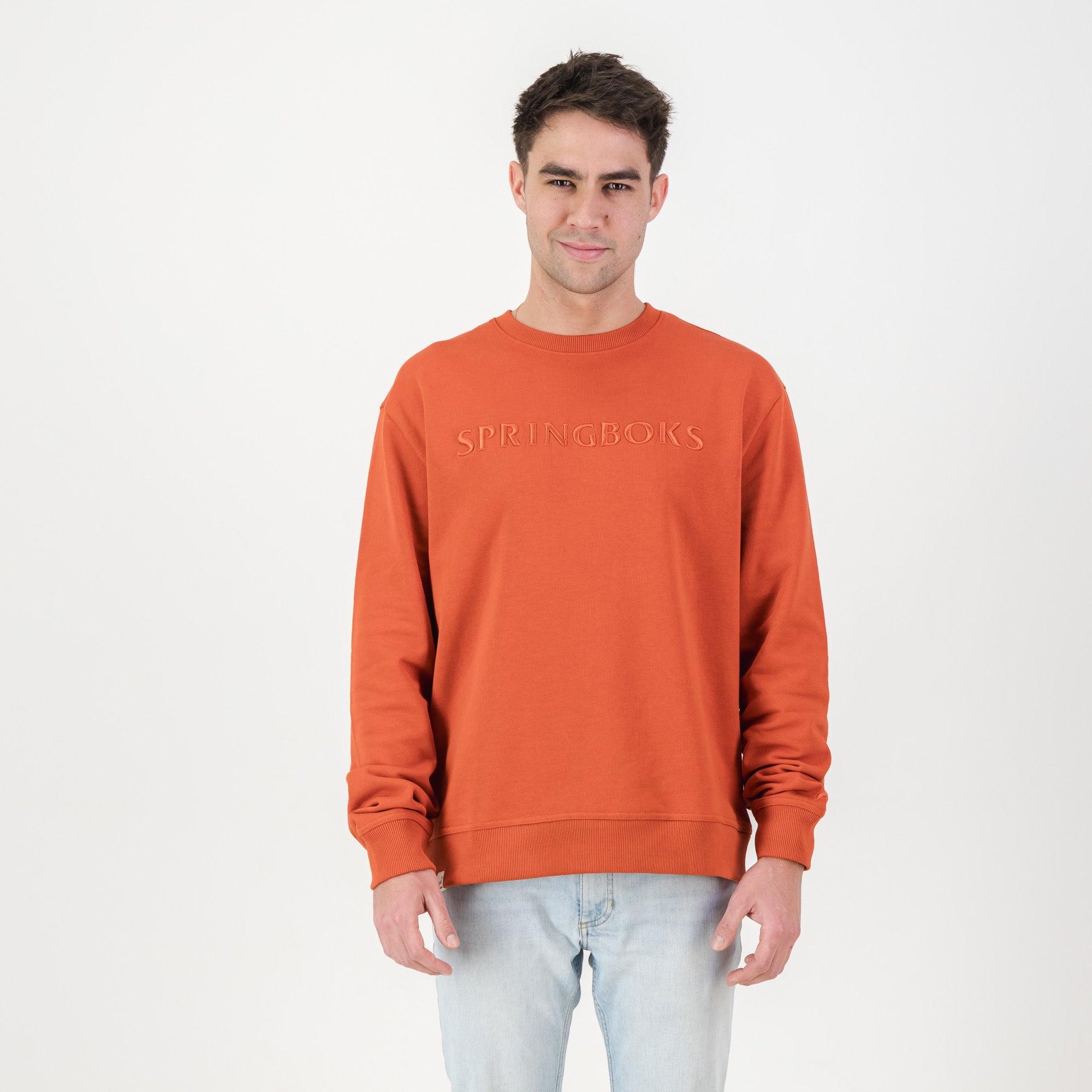 Springboks Word Crew Sweat - Rooibos - Old School
