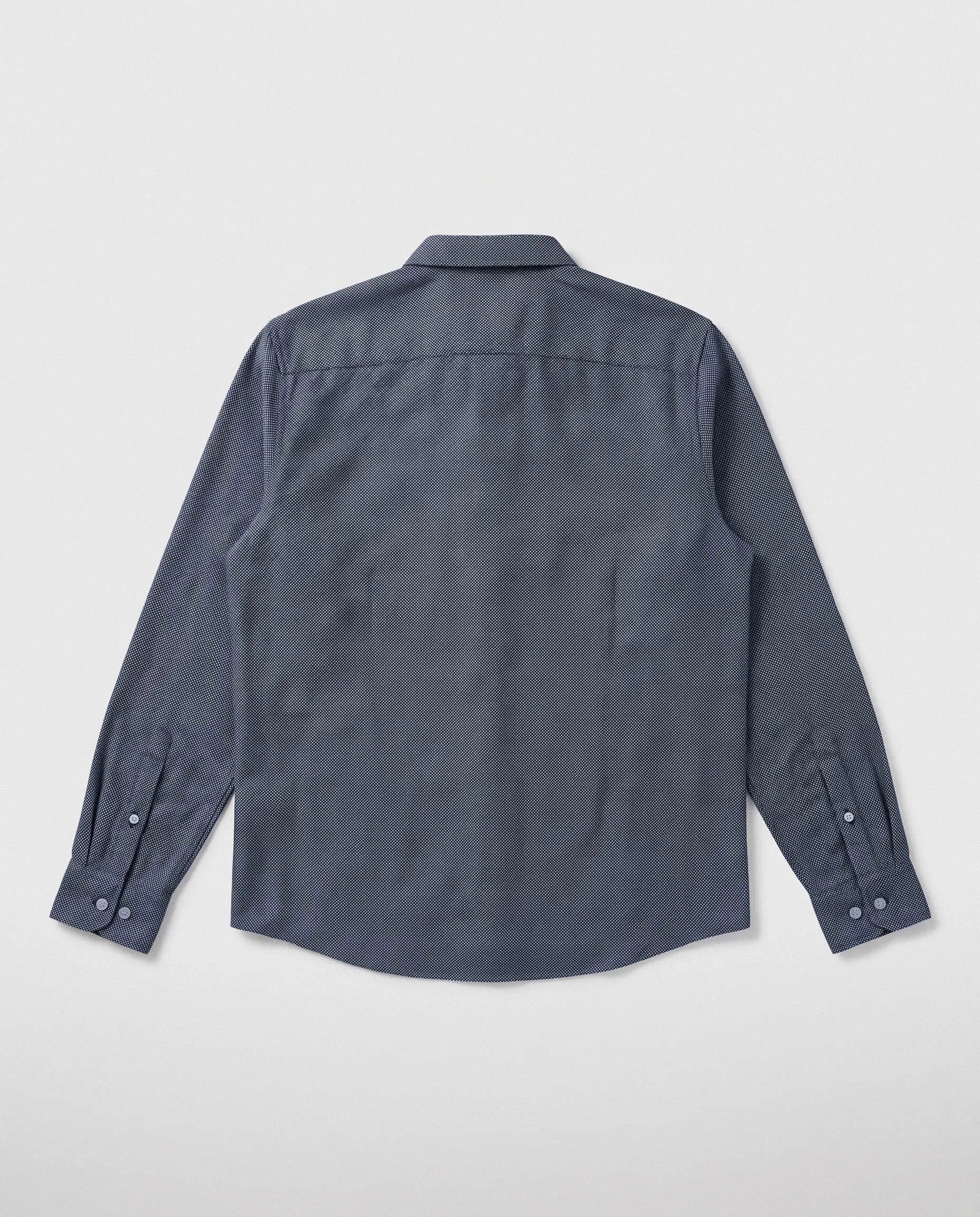 Springboks Jacquard LS Shirt Navy
