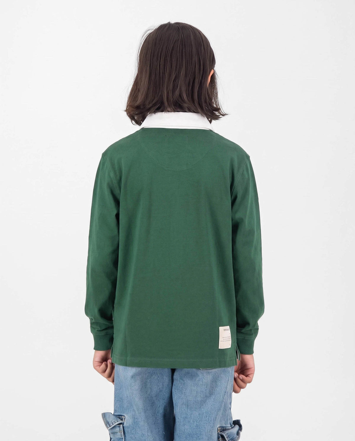 SA Supporters Kids LS Rugby Jersey Green