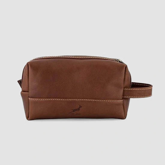 Springboks Toiletry Bag - Dark Brown