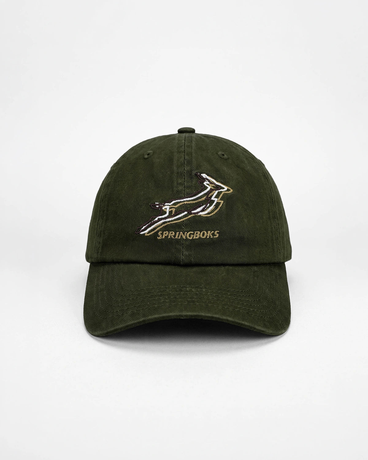 Springboks Triple Bok Dad Cap-Military Olive