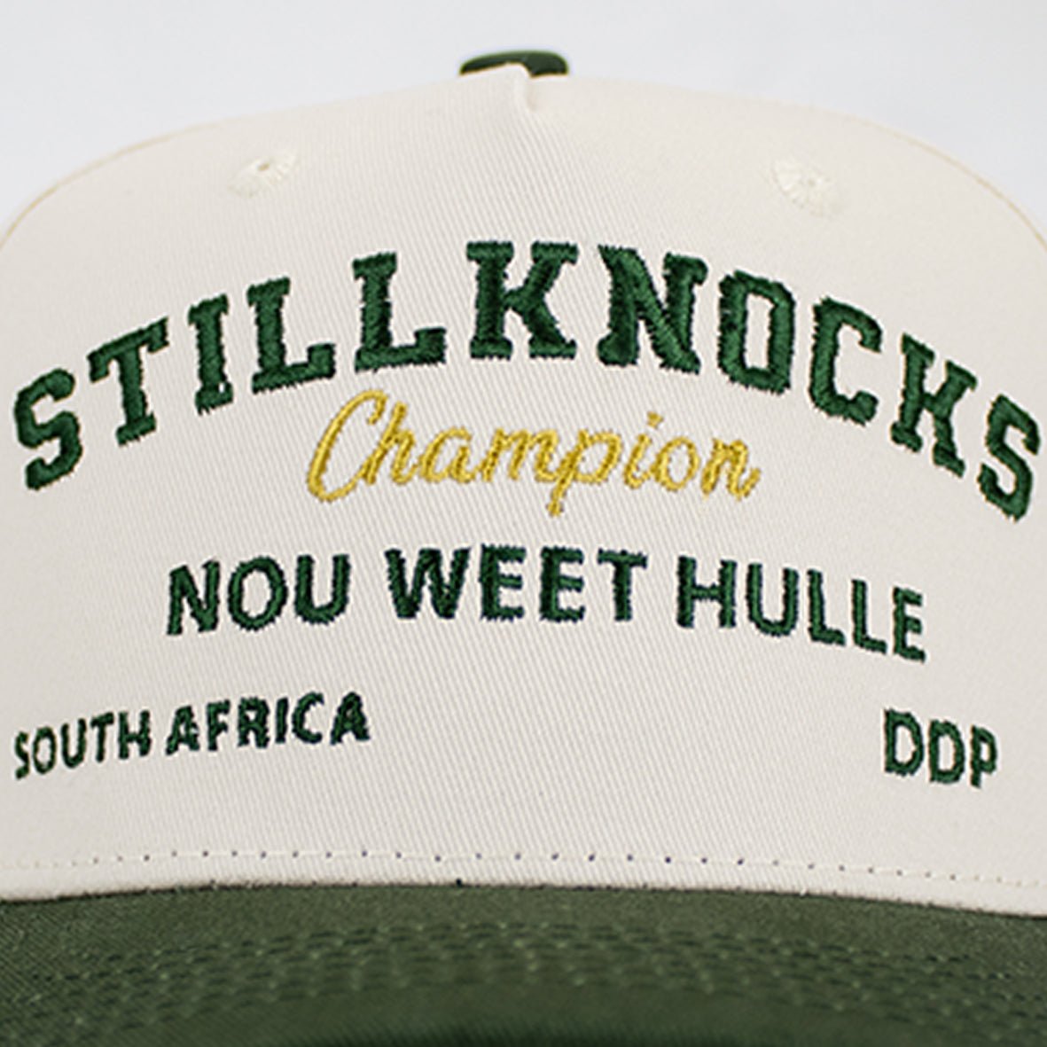 Stillknocks Champions Two Tone Cap - Ivory - Old School