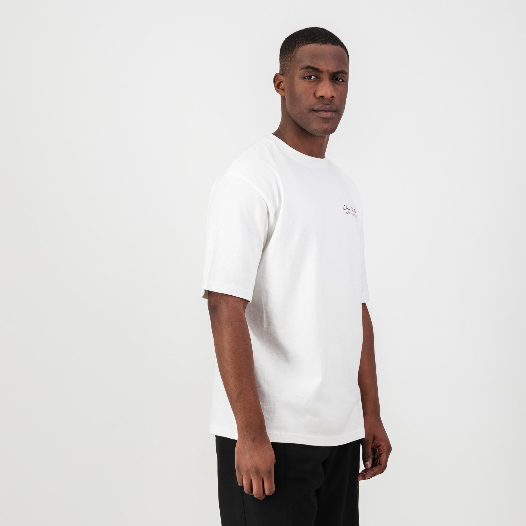 Stillknocks KO Boxy Crew Tee - White - Old School
