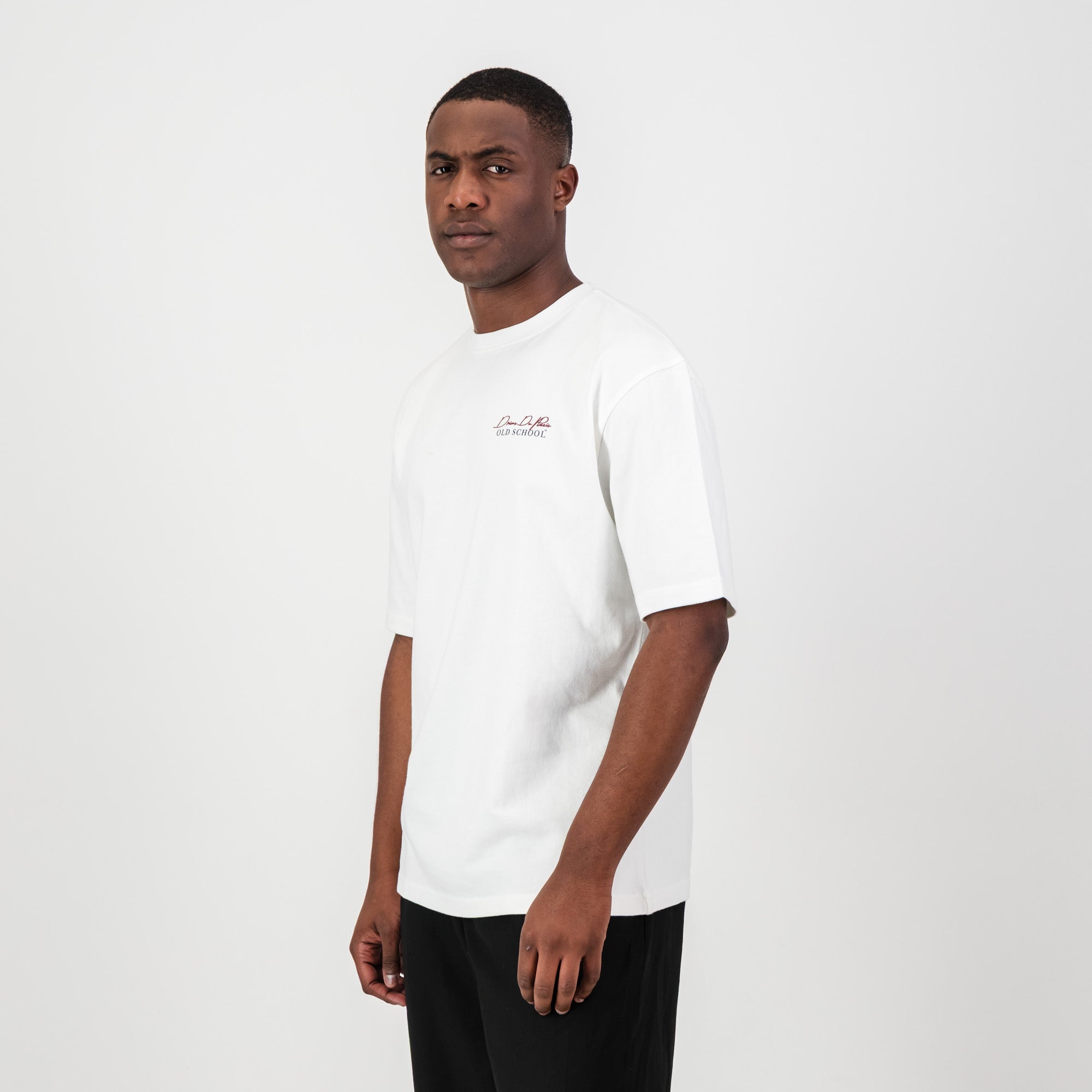 Stillknocks KO Boxy Crew Tee - White - Old School