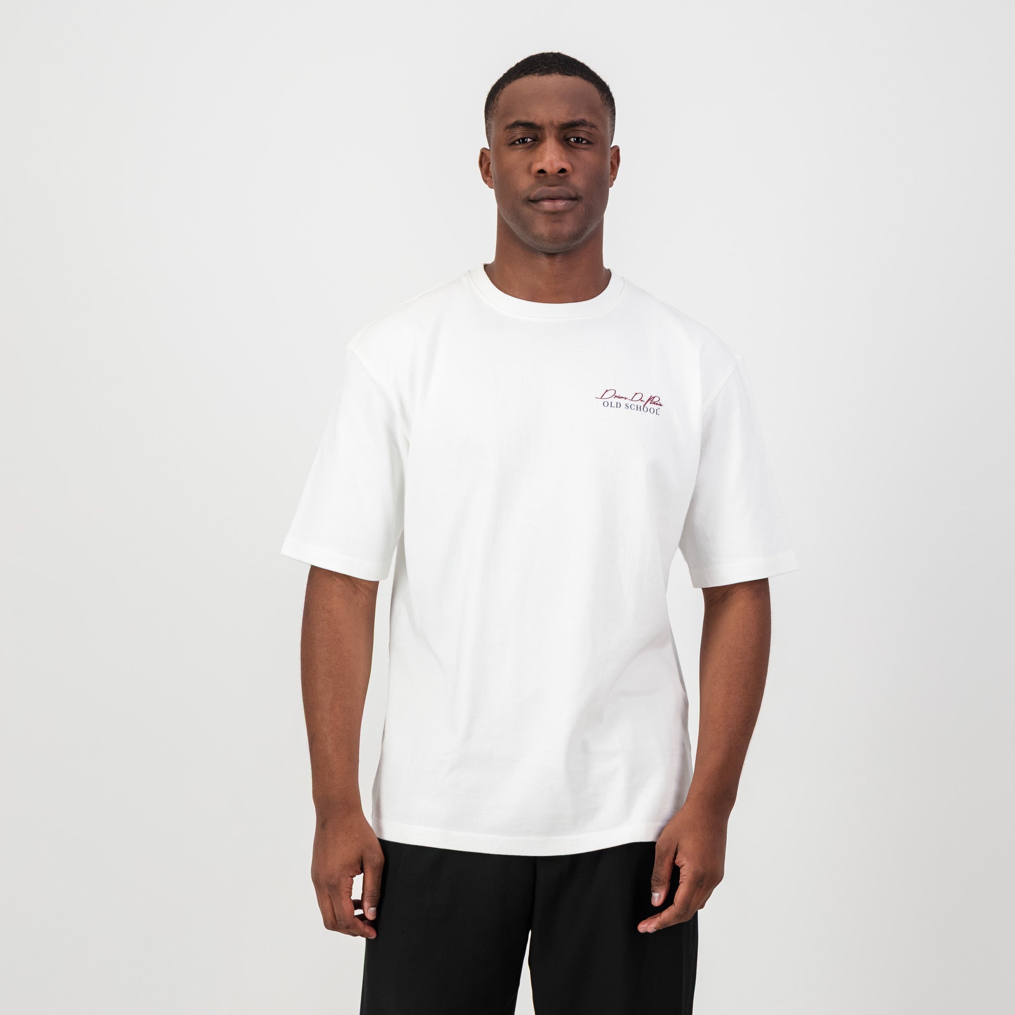 Stillknocks KO Boxy Crew Tee - White - Old School