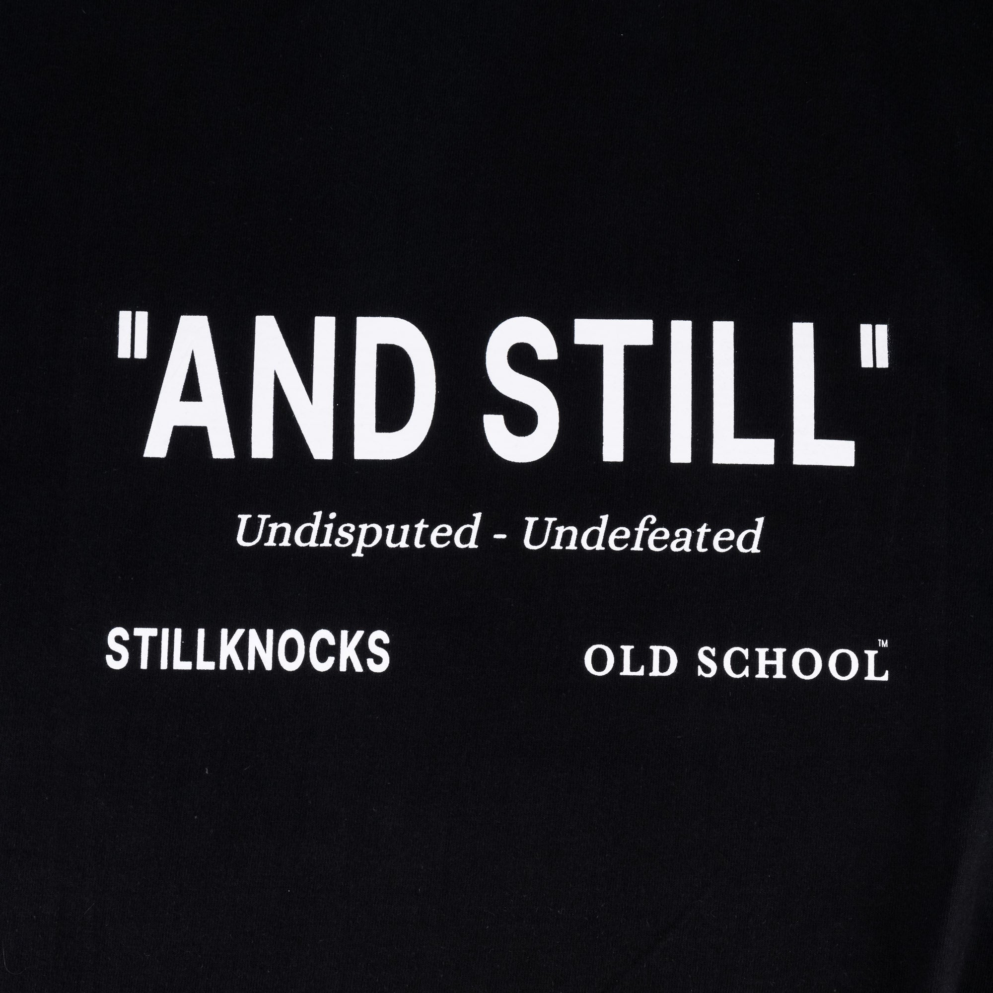 Stillknocks Winning Boxy Tee - Black - Old School