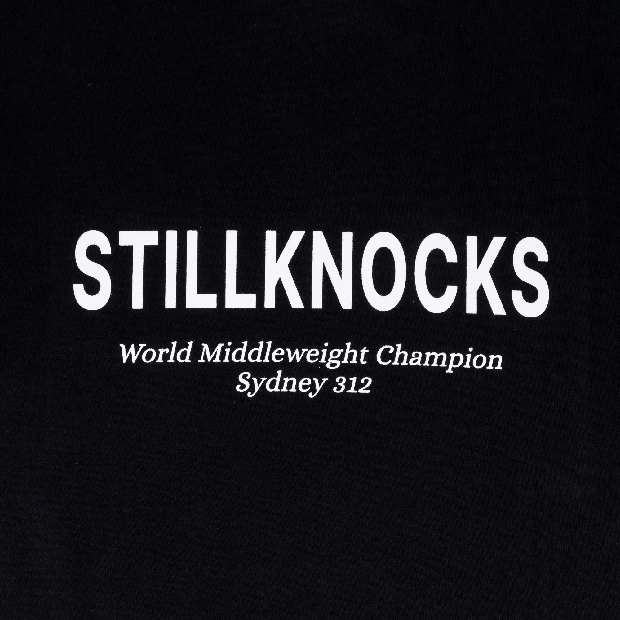 Stillknocks Winning Boxy Tee - Black - Old School