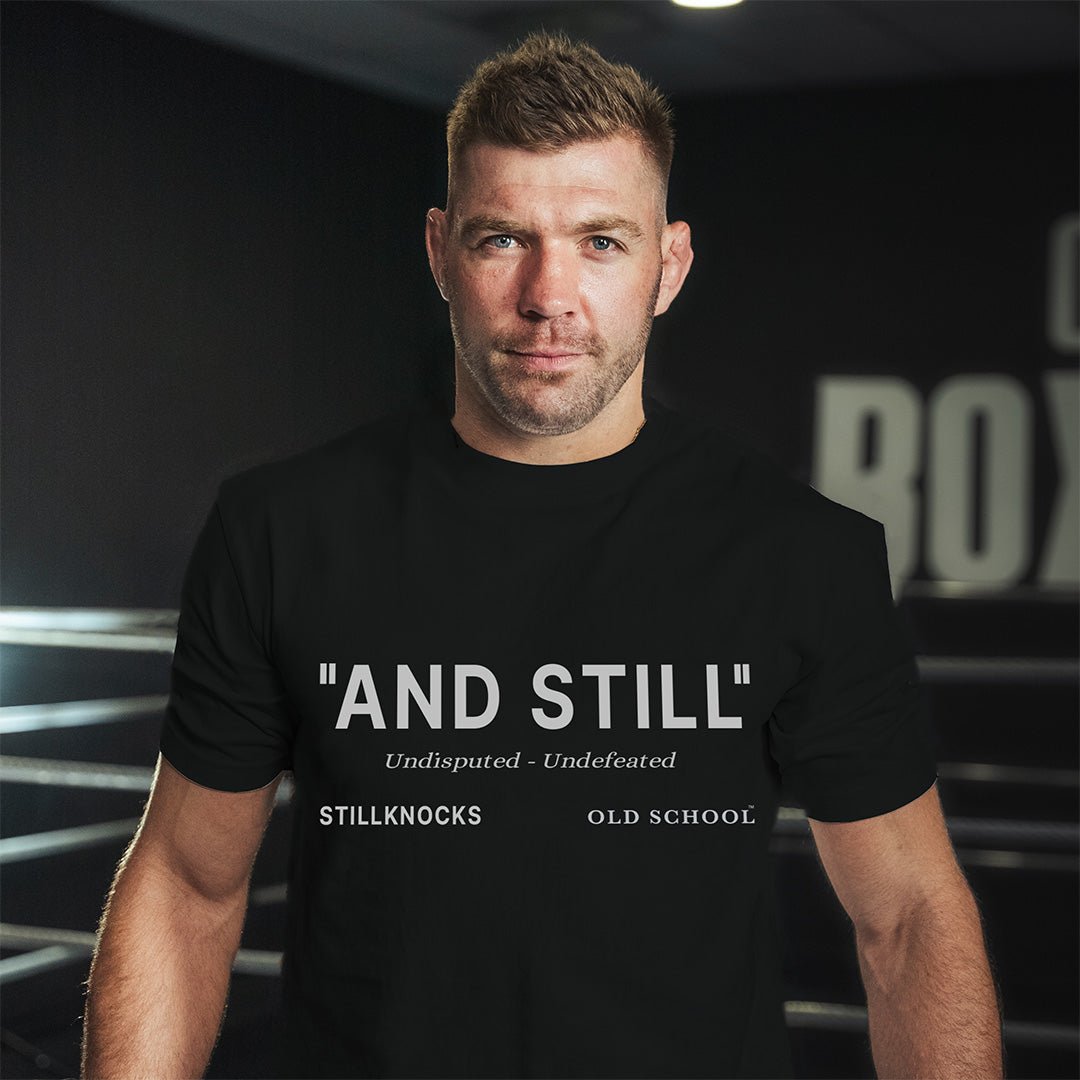 STILLKNOCKS WINNING BOXY TEE - BLACK - Old School