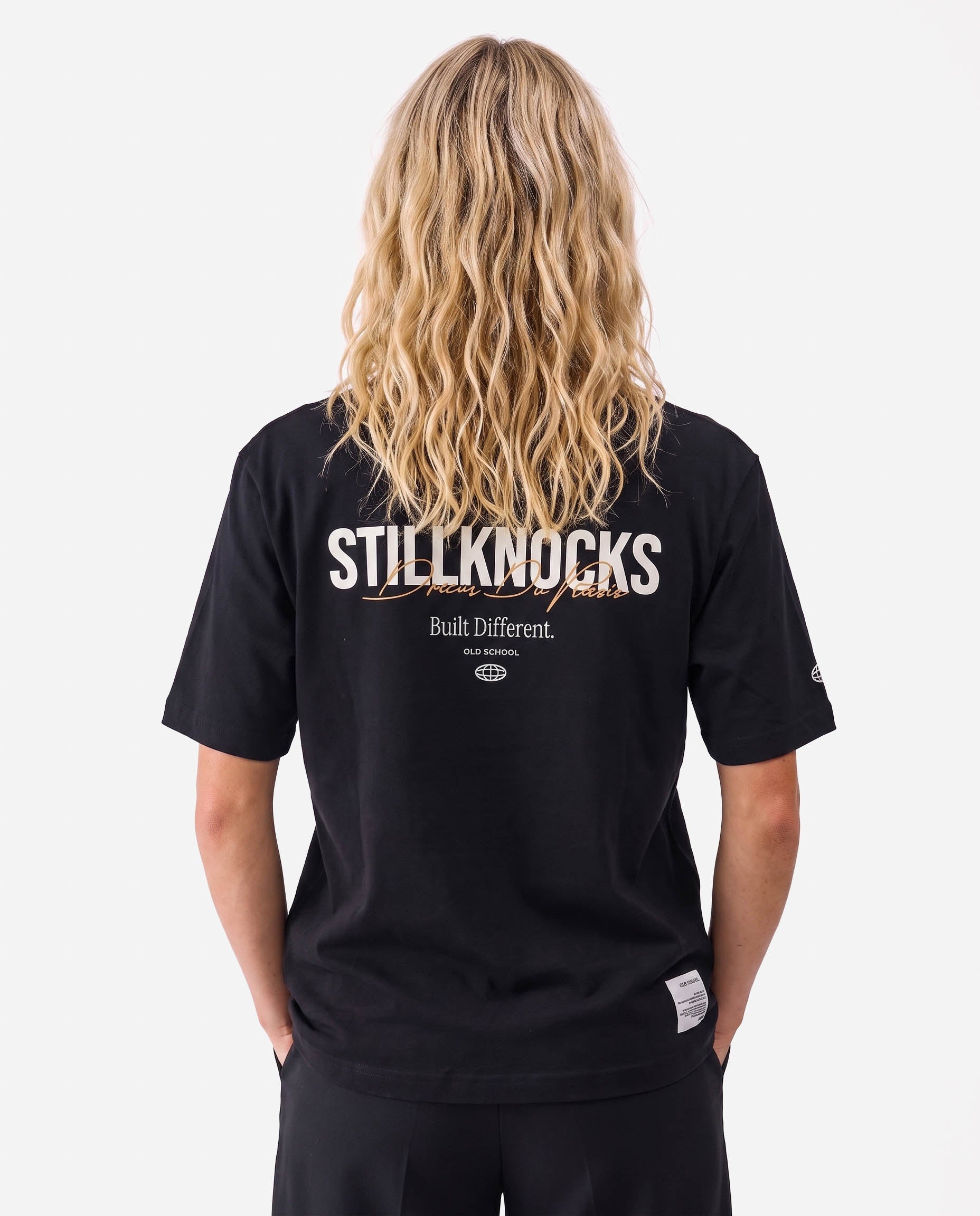 Stillknocks Built Different Boxy Tee Black