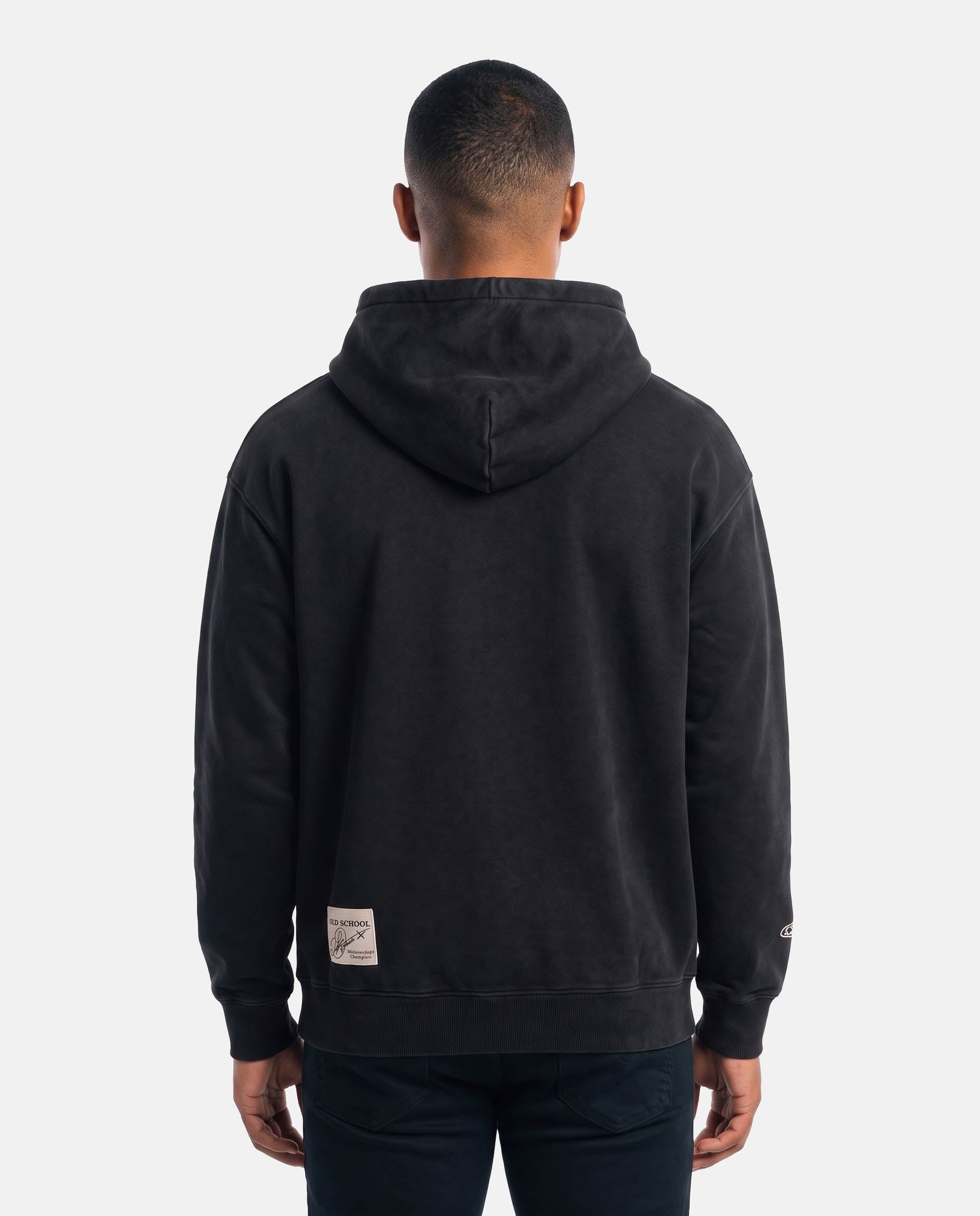 Stillknocks Washed Boxy Hoodie Sweatshirt Black