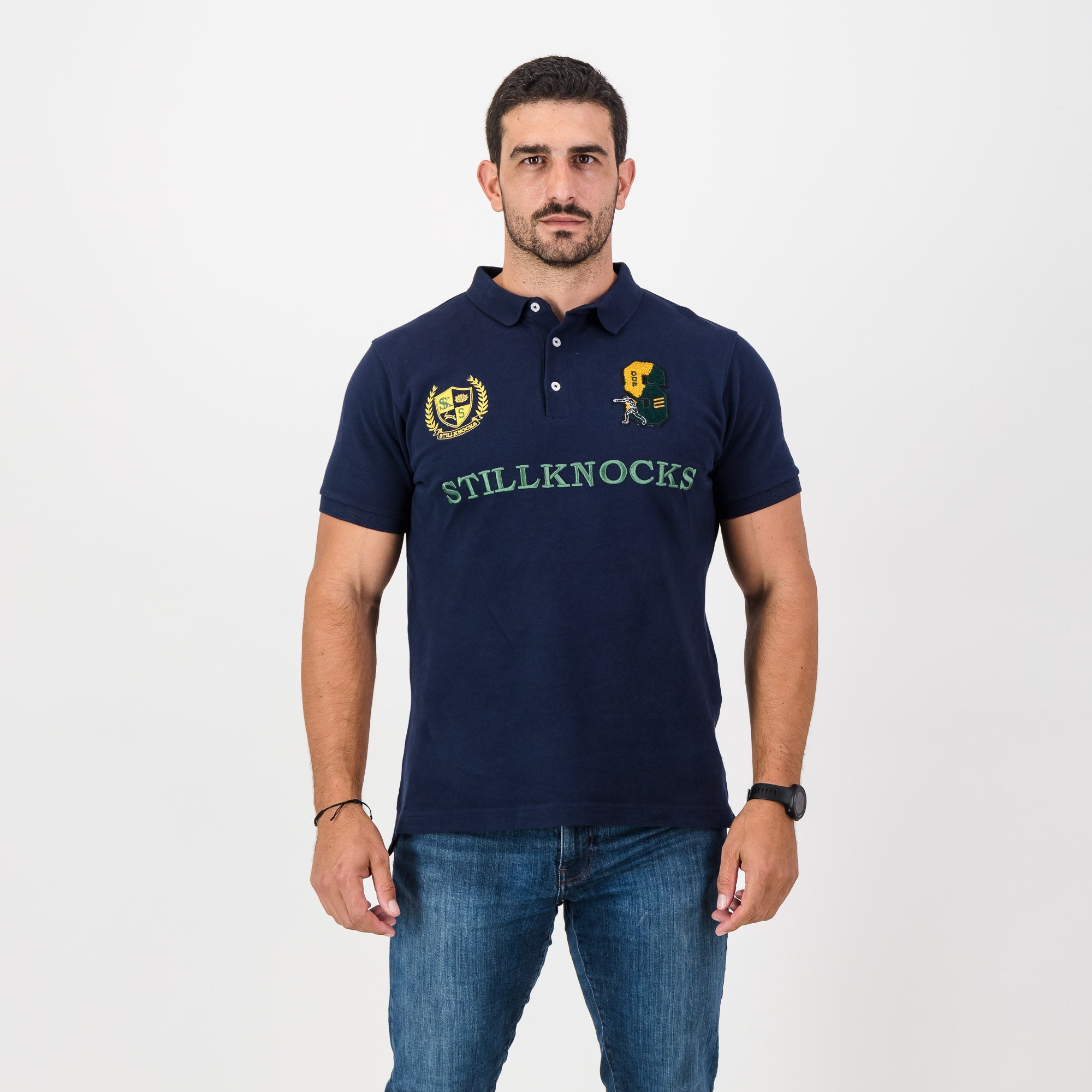 The Real DDP SS Polo - Navy - Old School