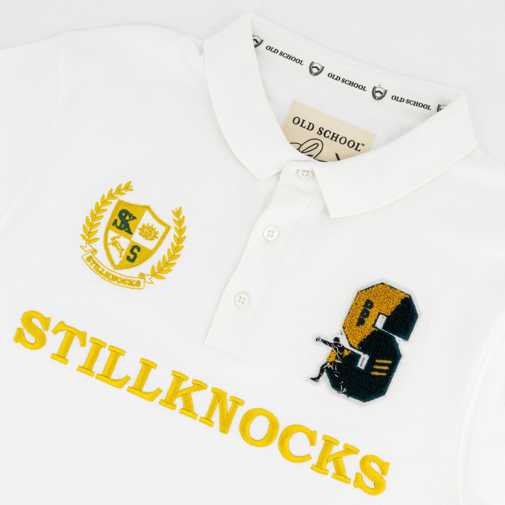 The Real DDP SS Polo - OS White - Old School