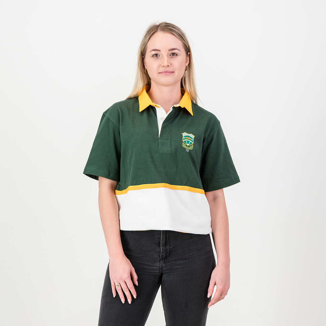 Schools Wonderboom Short Sleeve Rugby Jersey-Os Green