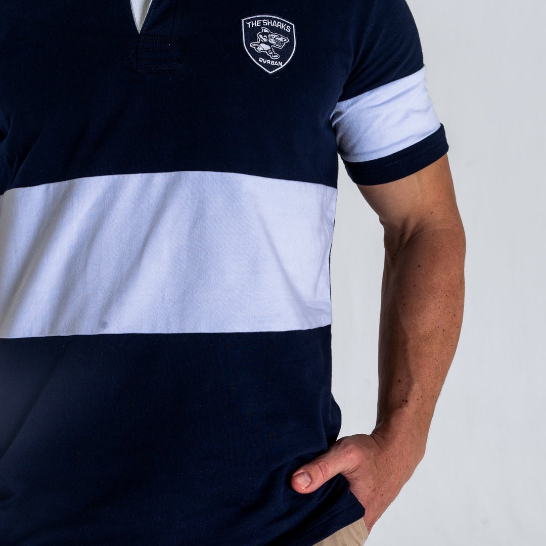 Sharks Short Sleeve Polo Jersey - Old School SA