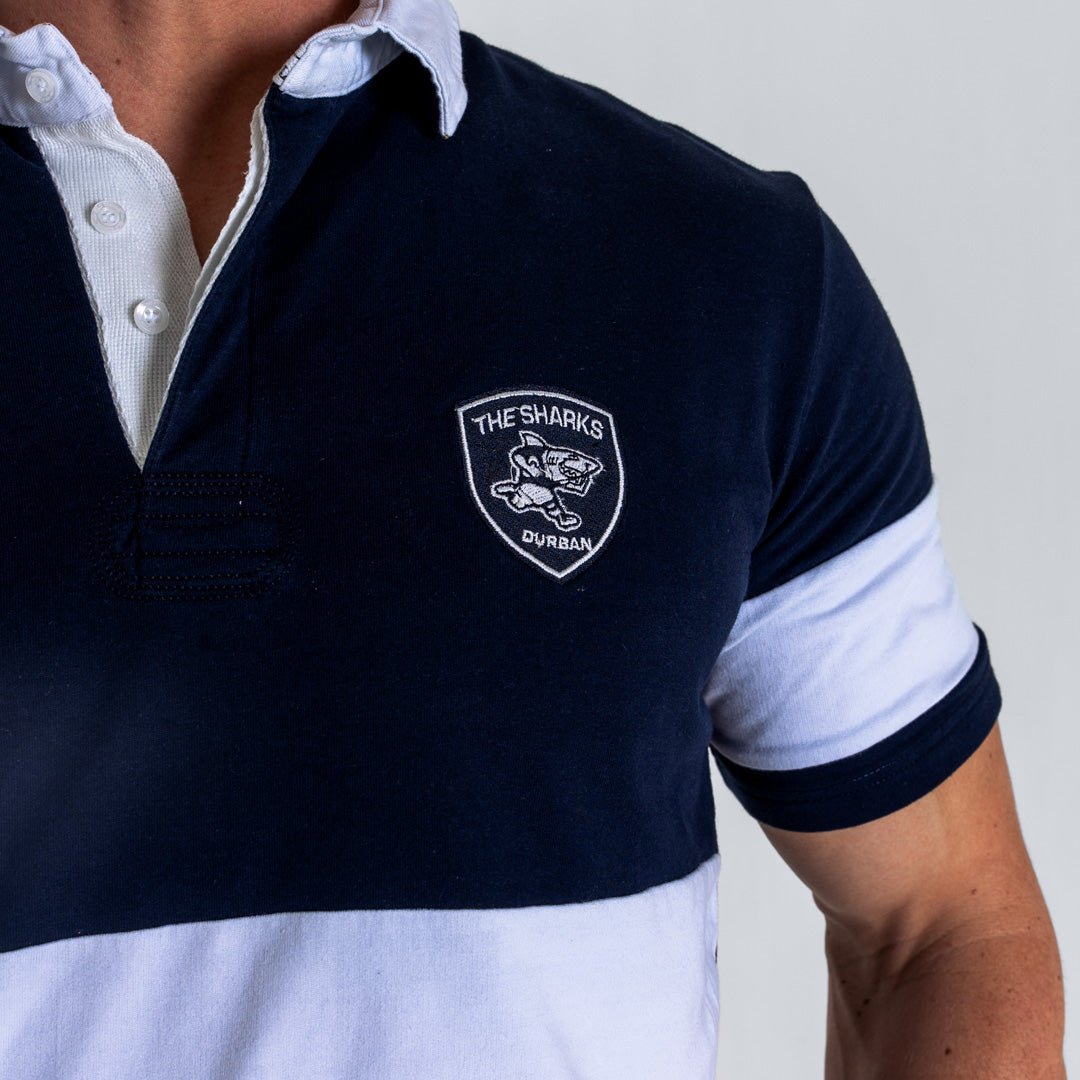 Sharks Short Sleeve Polo Jersey - Old School SA