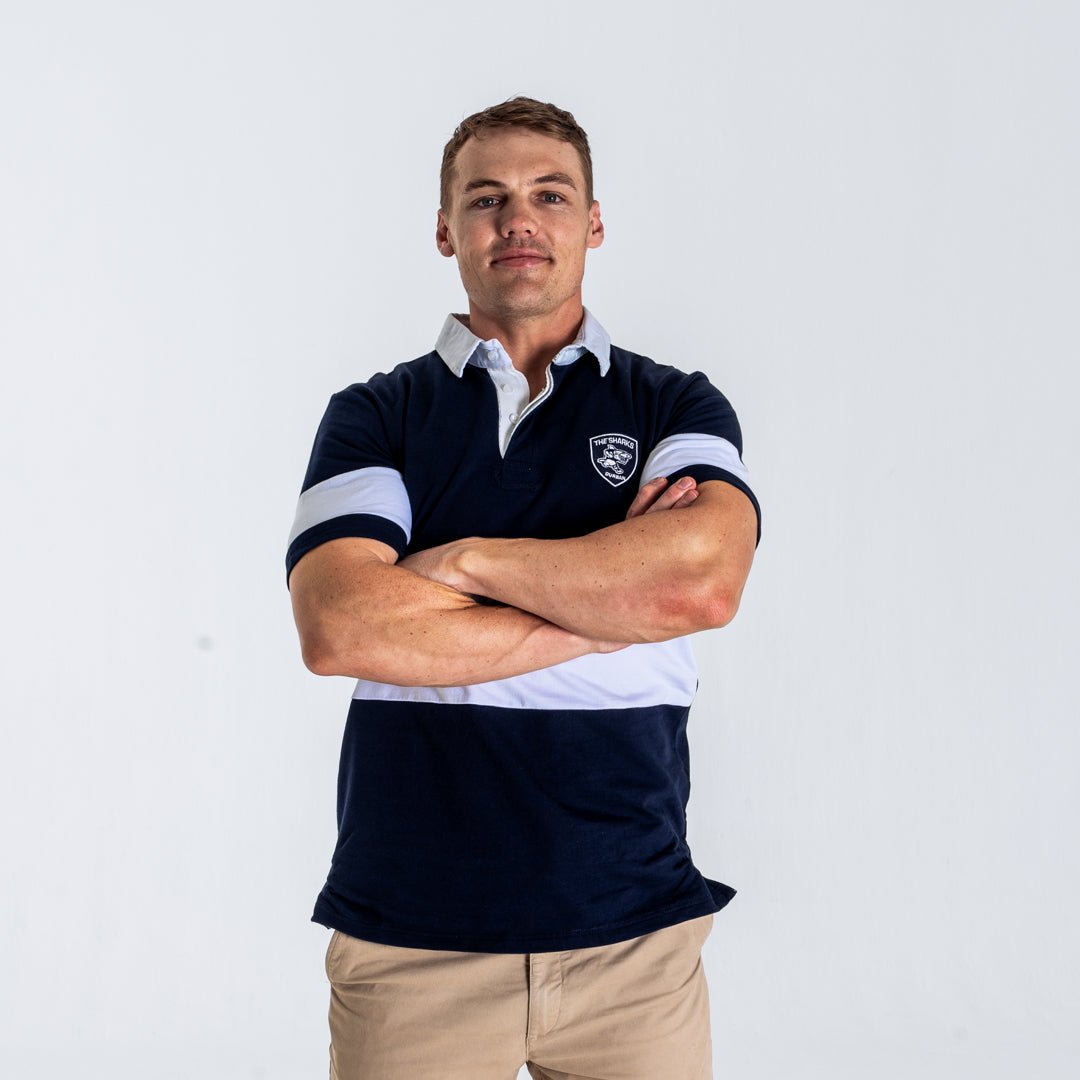 Sharks Short Sleeve Polo Jersey - Old School SA