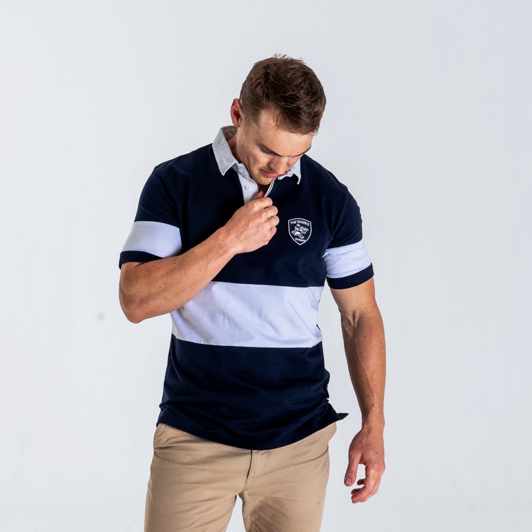 Sharks Short Sleeve Polo Jersey - Old School SA