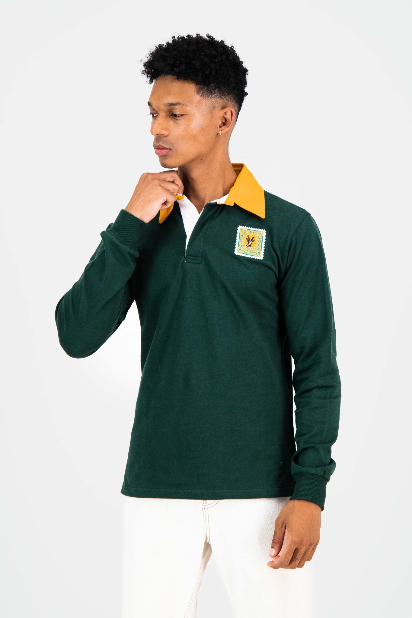 South African Supporters Long Sleeve Jersey - Old School SA