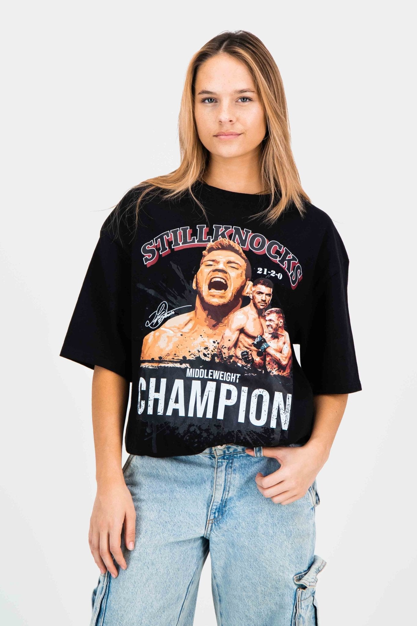 Stillknocks x Old School Boxy Tee - Champion Graphic - Old School SA